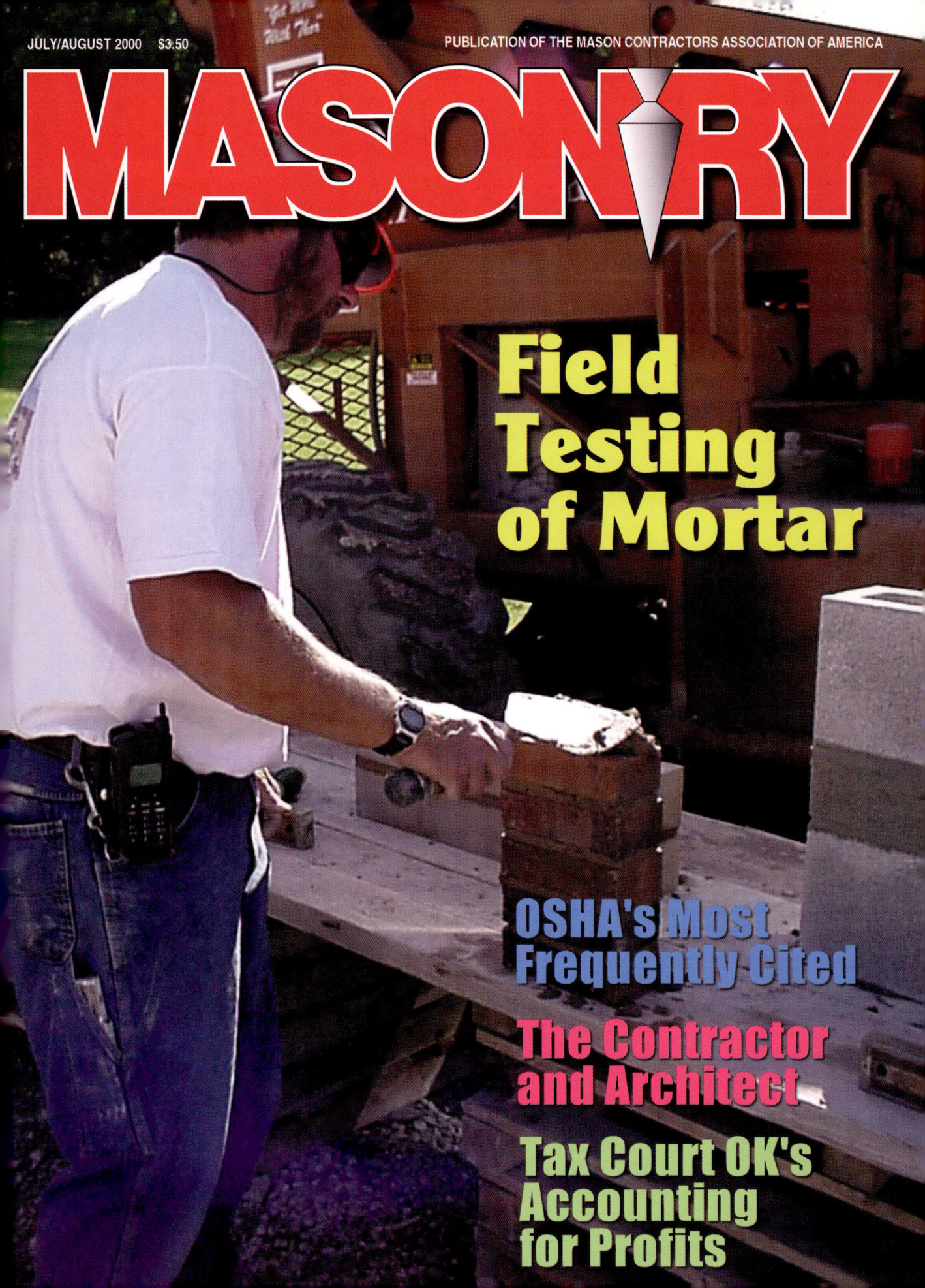 Masonry Magazine August 2000 Page. 1