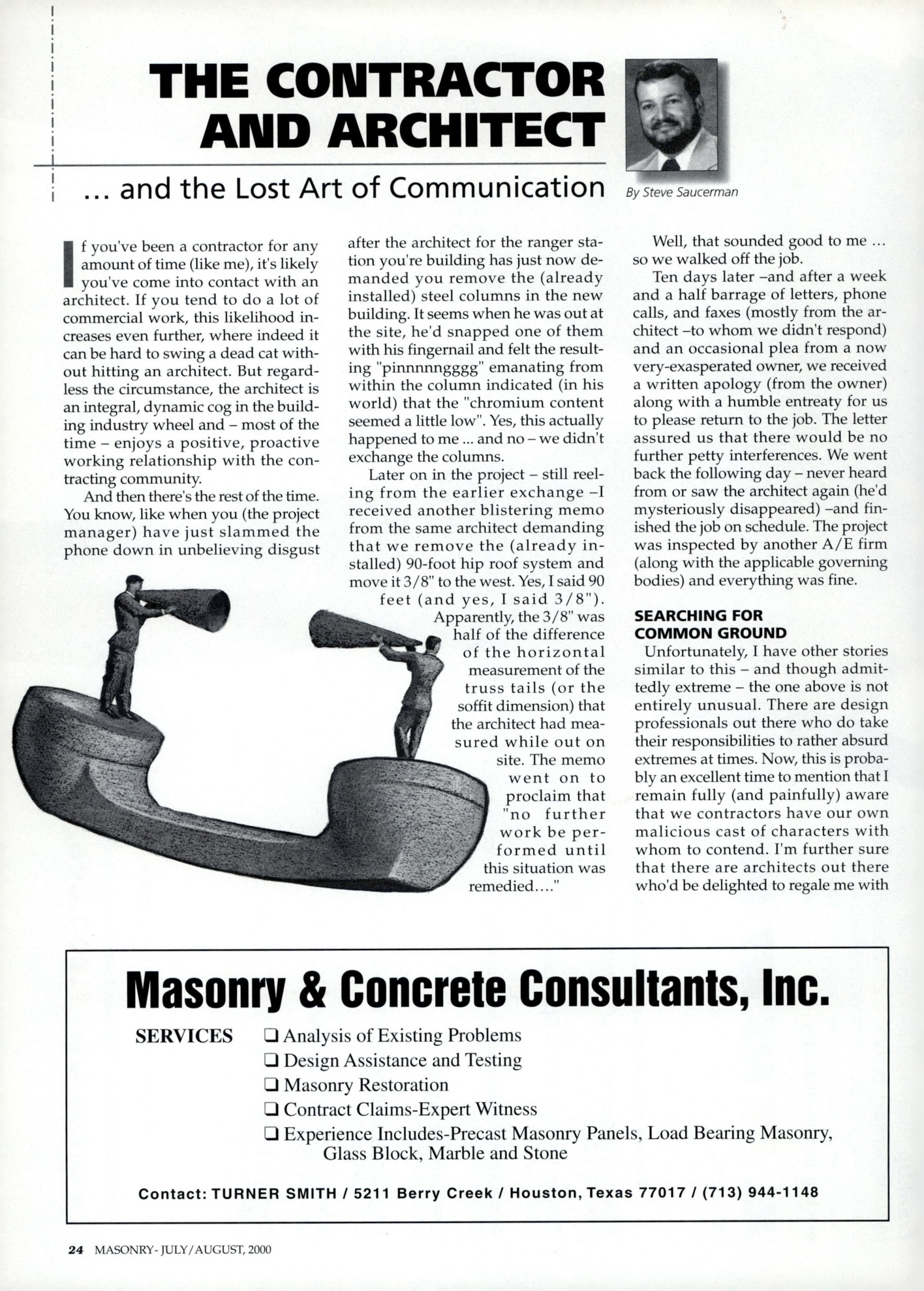 Masonry Magazine August 2000 Page. 24