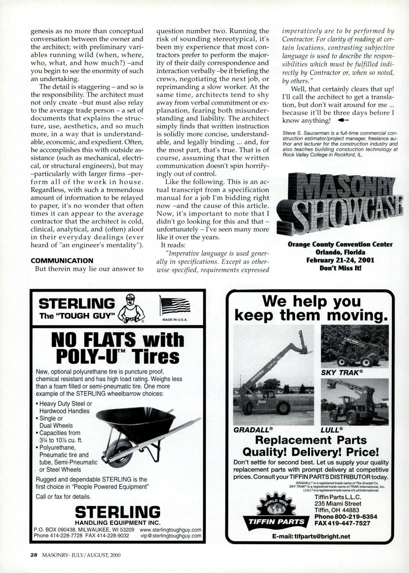 Masonry Magazine August 2000 Page. 28