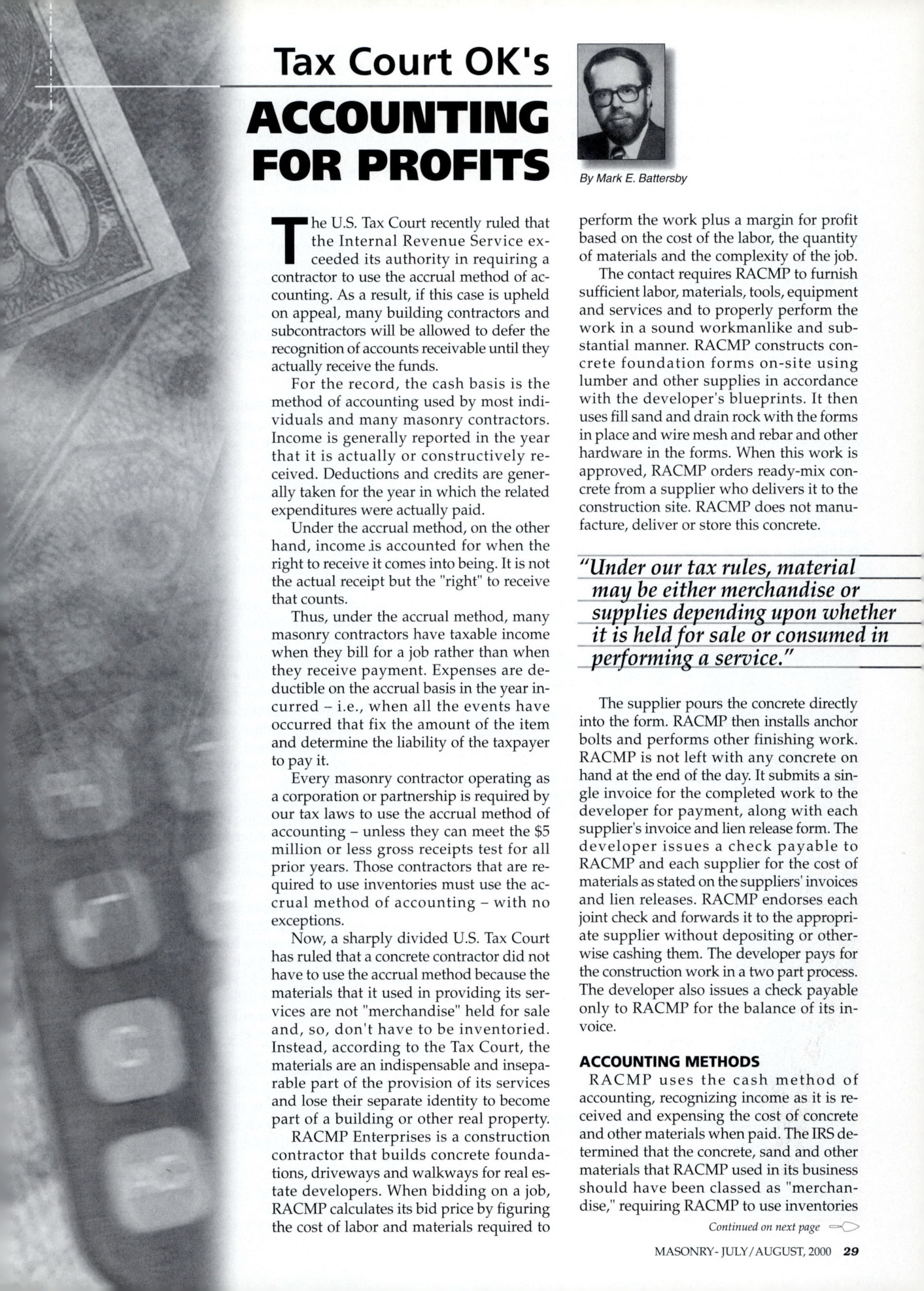 Masonry Magazine August 2000 Page. 29