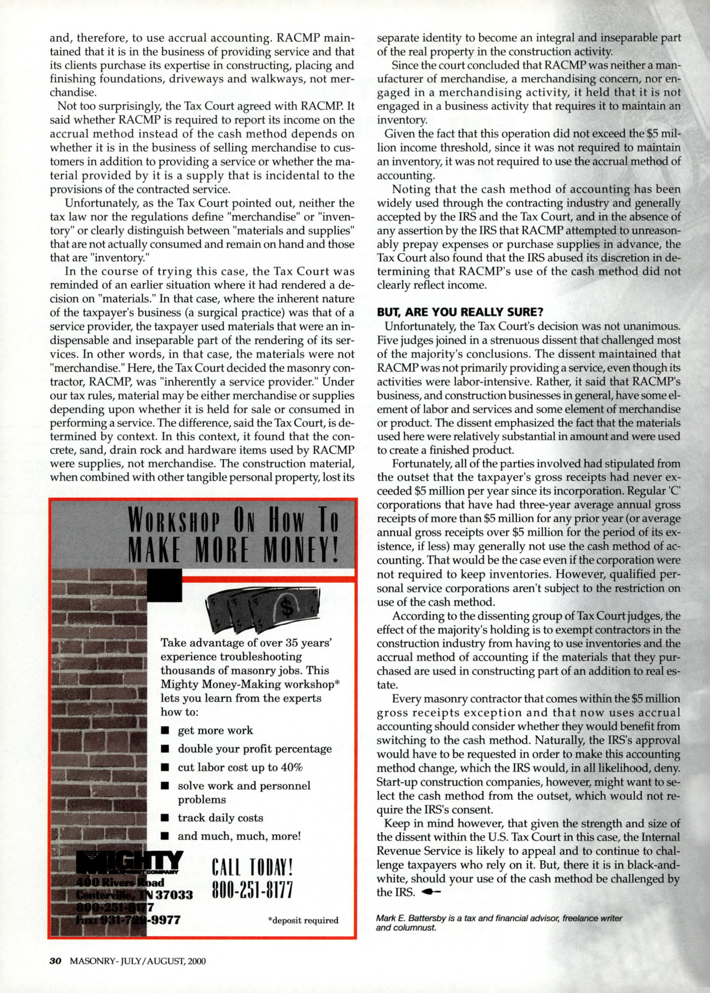 Masonry Magazine August 2000 Page. 30