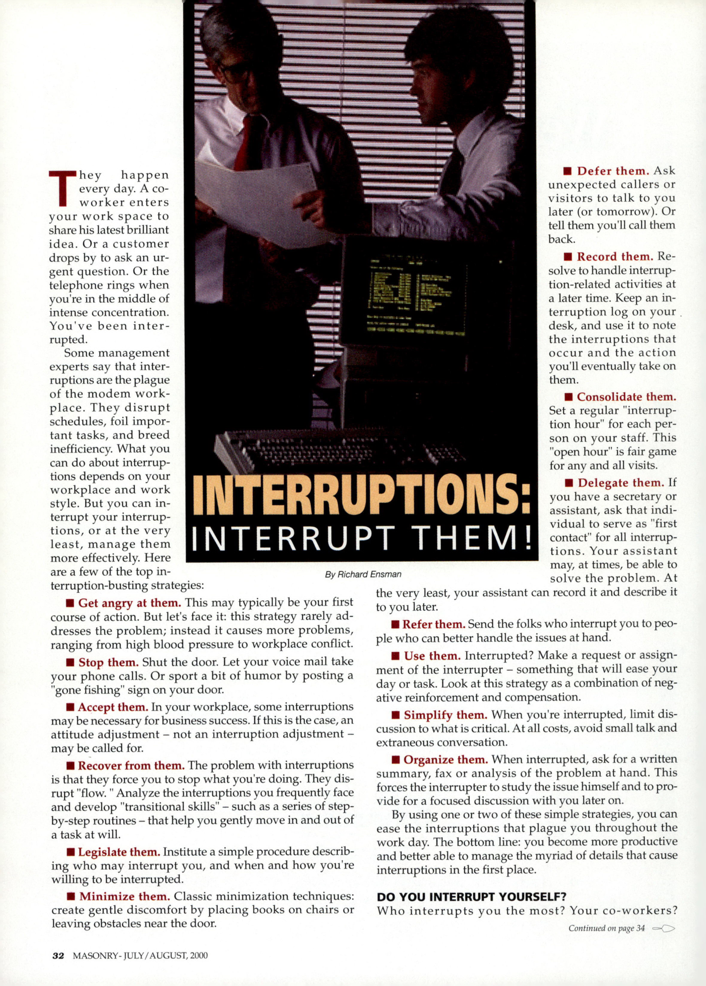 Masonry Magazine August 2000 Page. 32