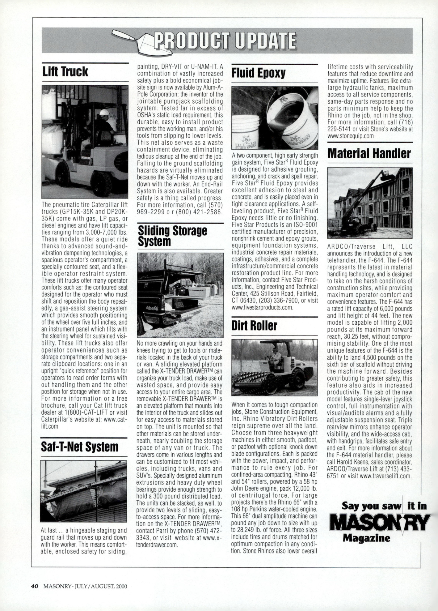 Masonry Magazine August 2000 Page. 40