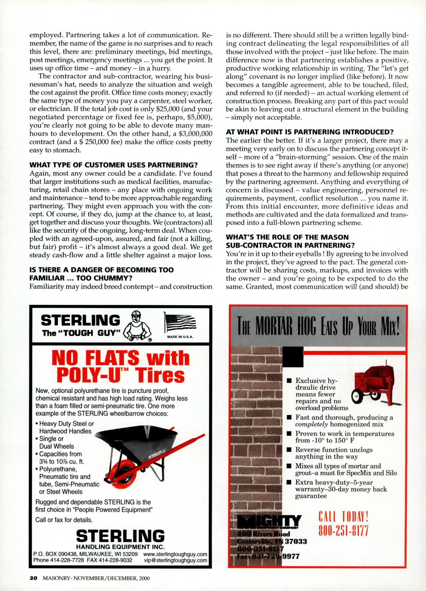 Masonry Magazine December 2000 Page. 20