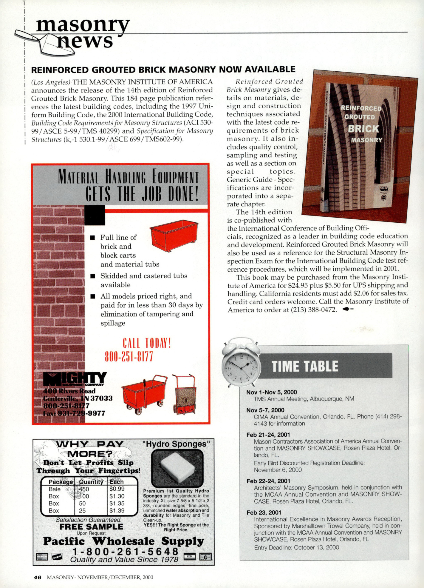 Masonry Magazine December 2000 Page. 46