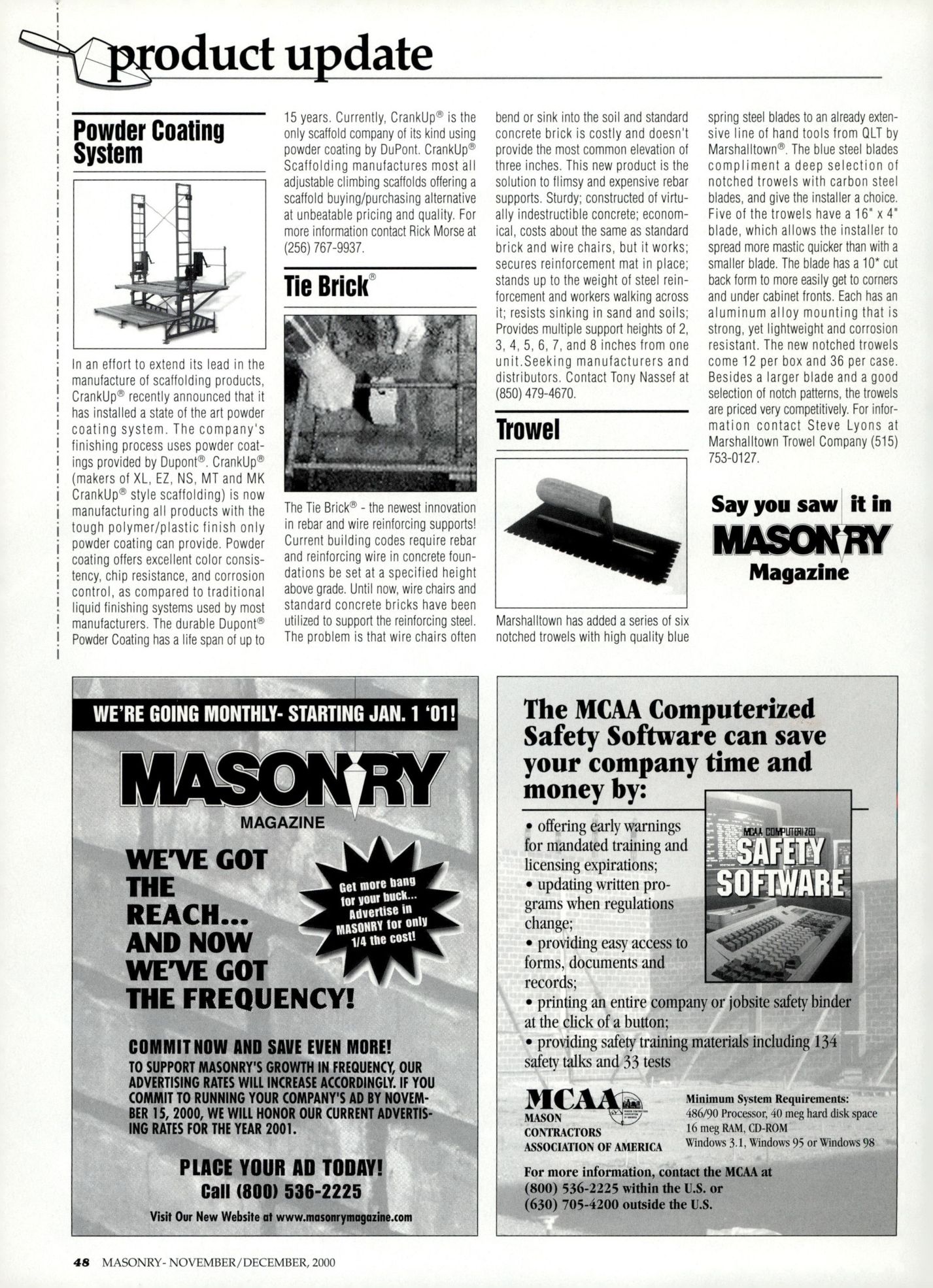 Masonry Magazine December 2000 Page. 48
