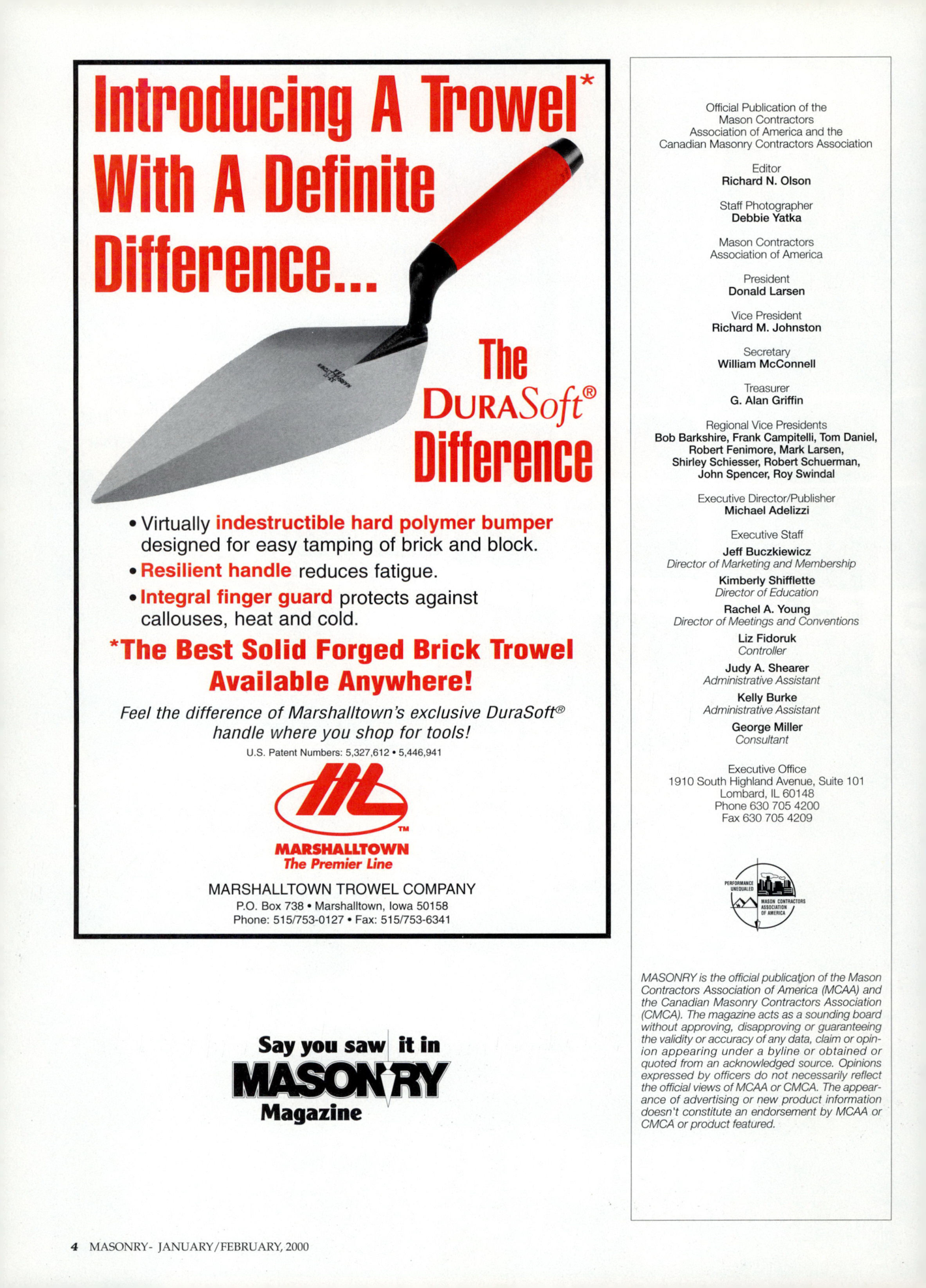 Masonry Magazine February 2000 Page. 4
