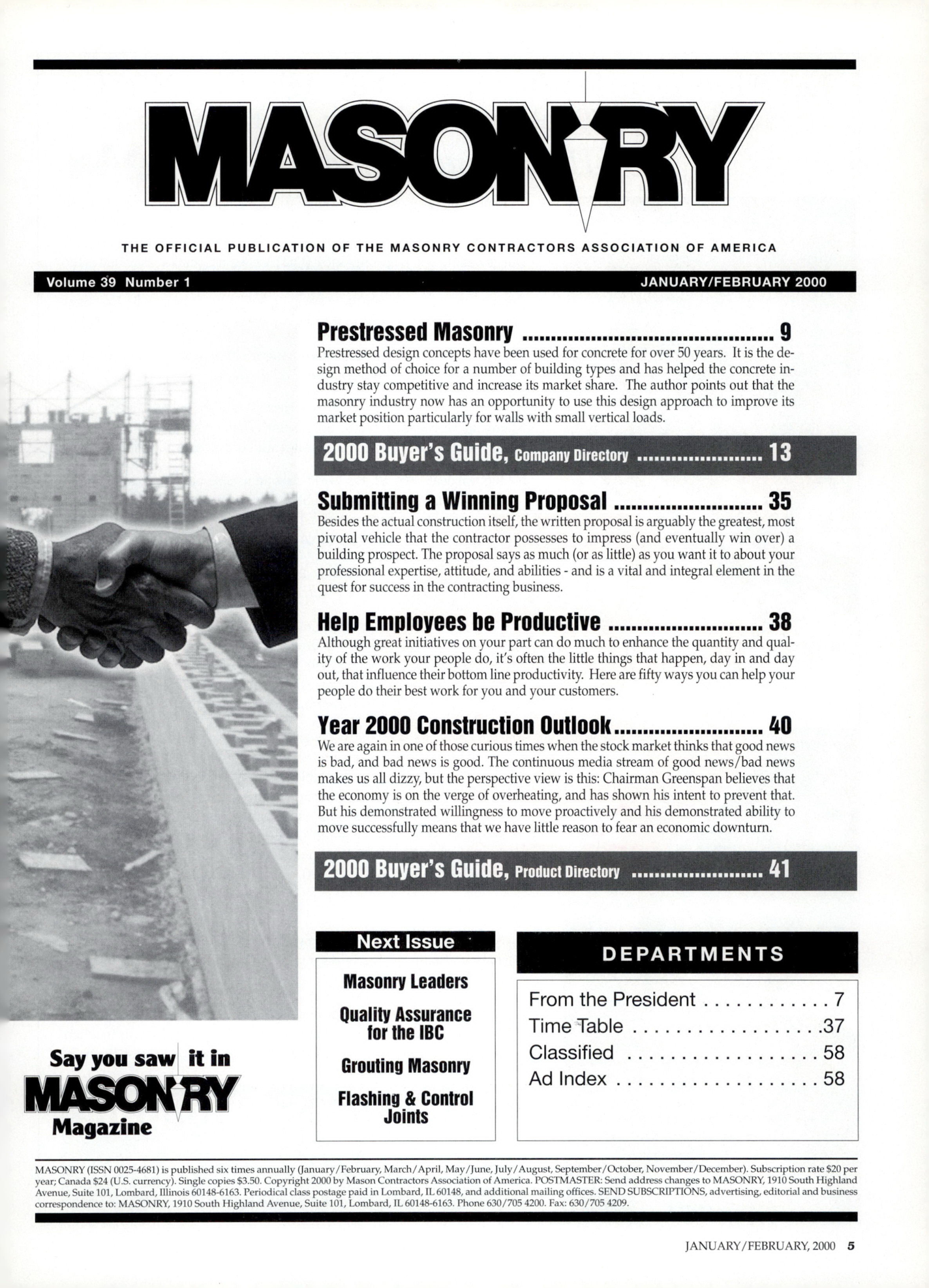 Masonry Magazine February 2000 Page. 5