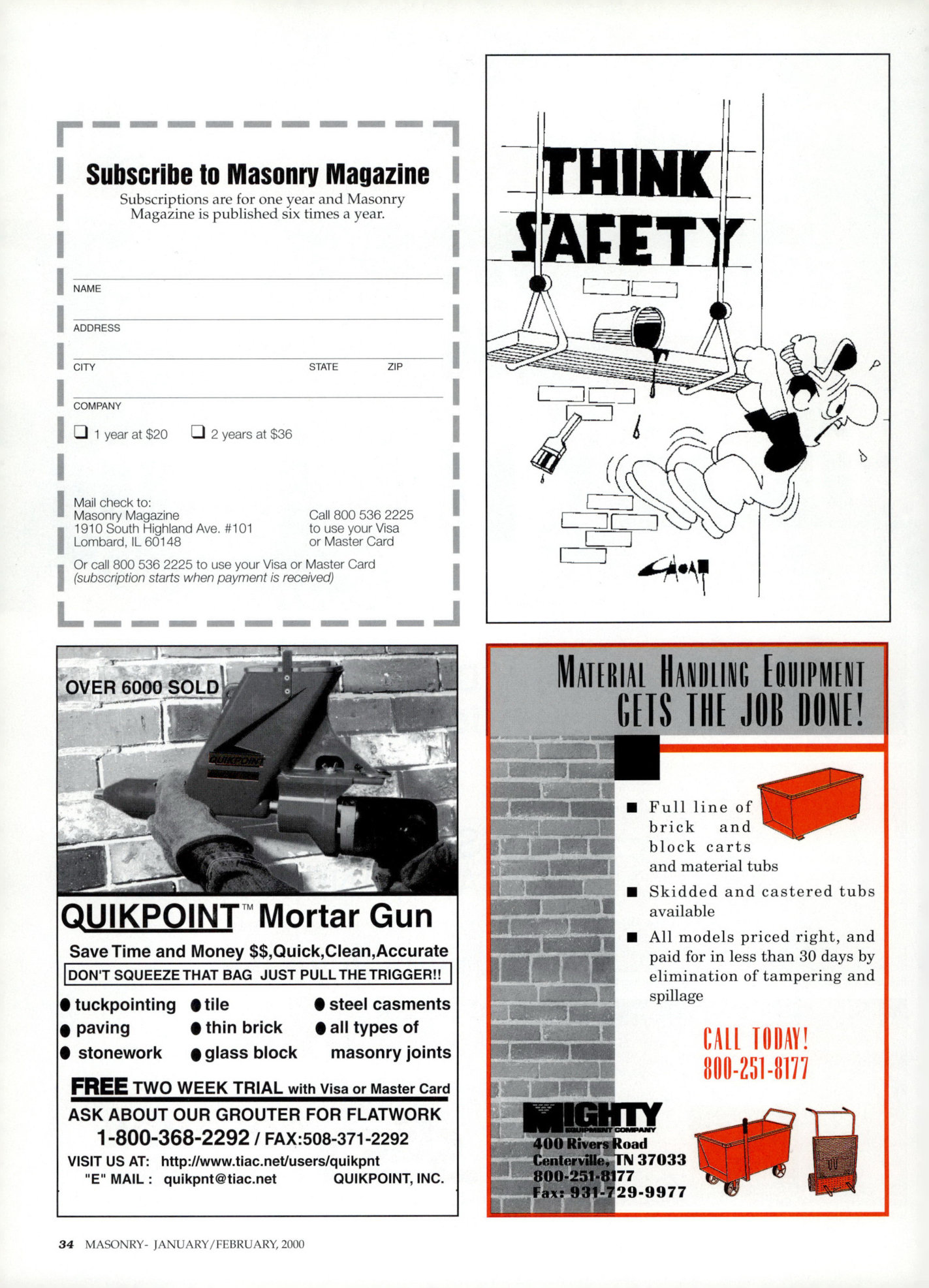 Masonry Magazine February 2000 Page. 34