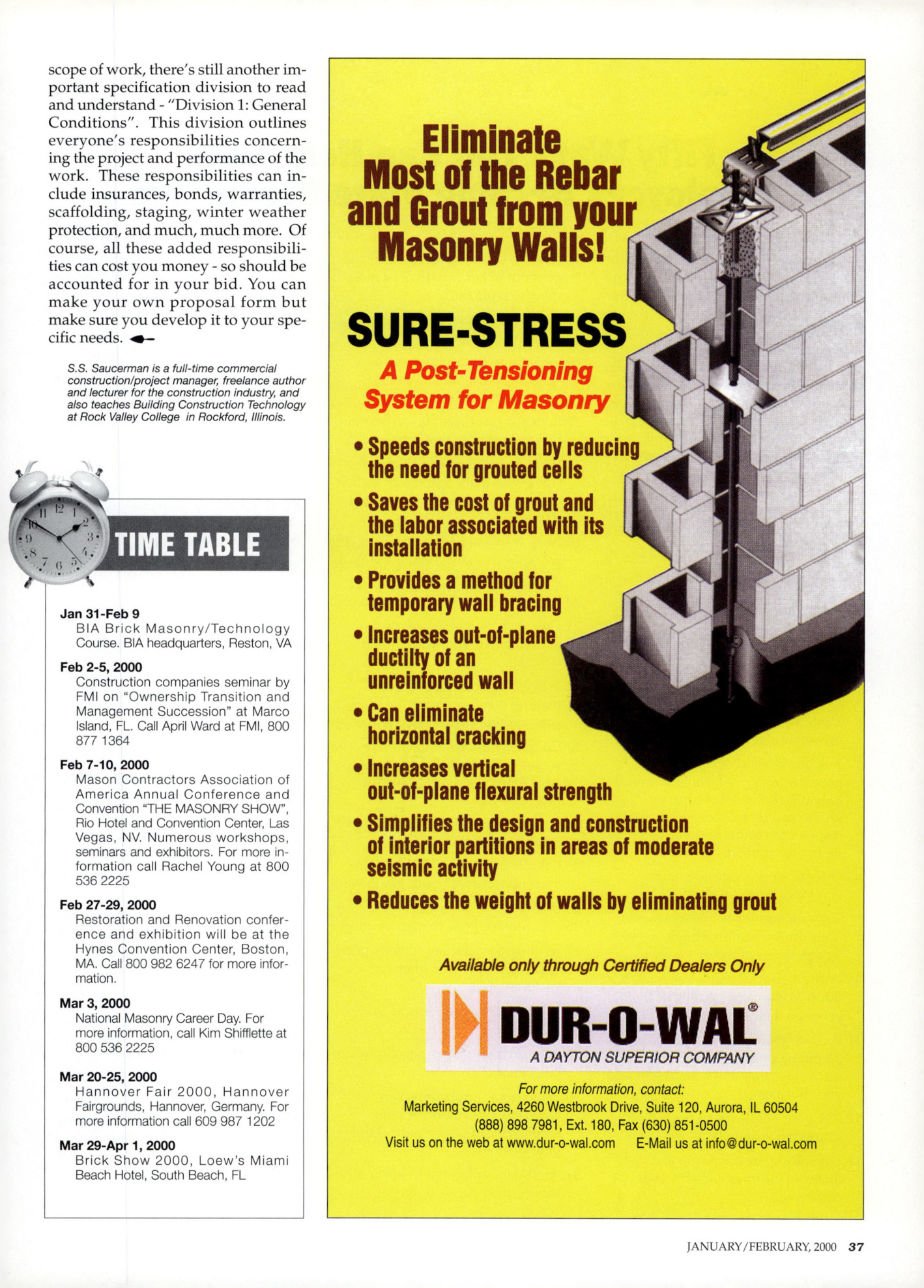 Masonry Magazine February 2000 Page. 37