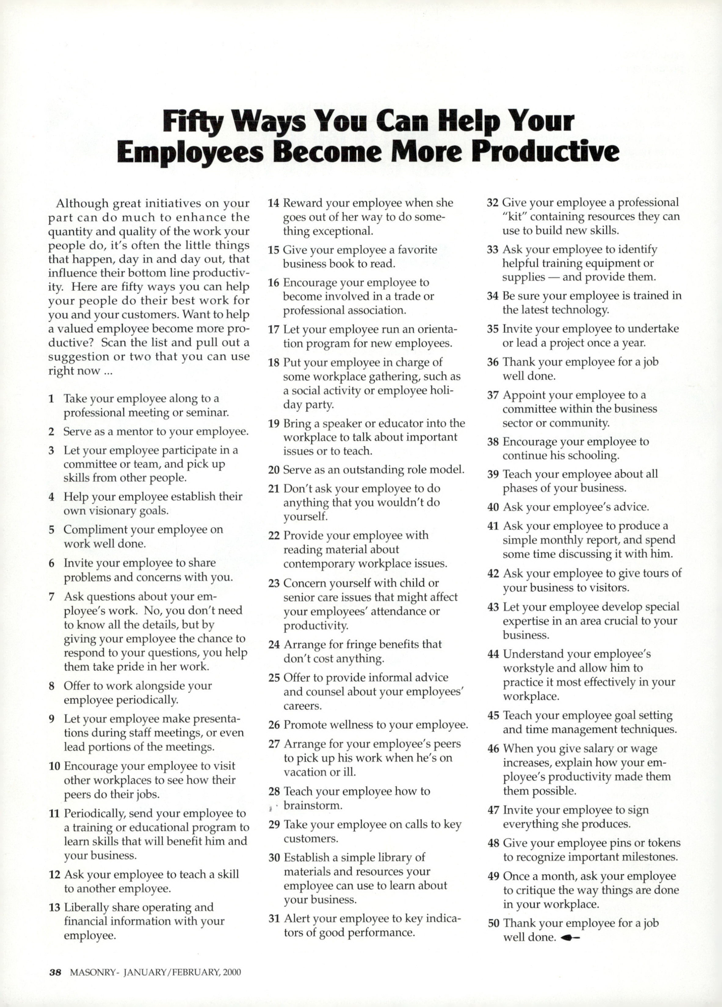 Masonry Magazine February 2000 Page. 38