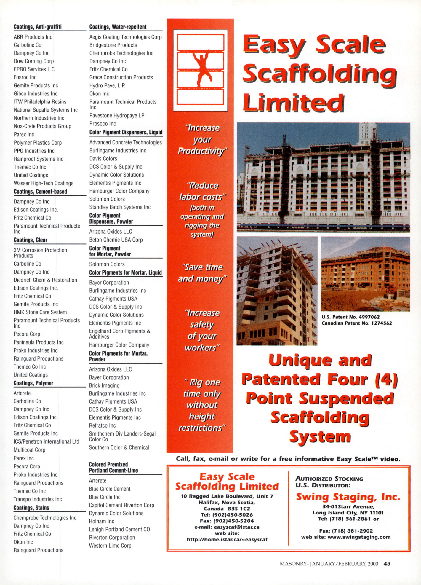 Masonry Magazine February 2000 Page. 43