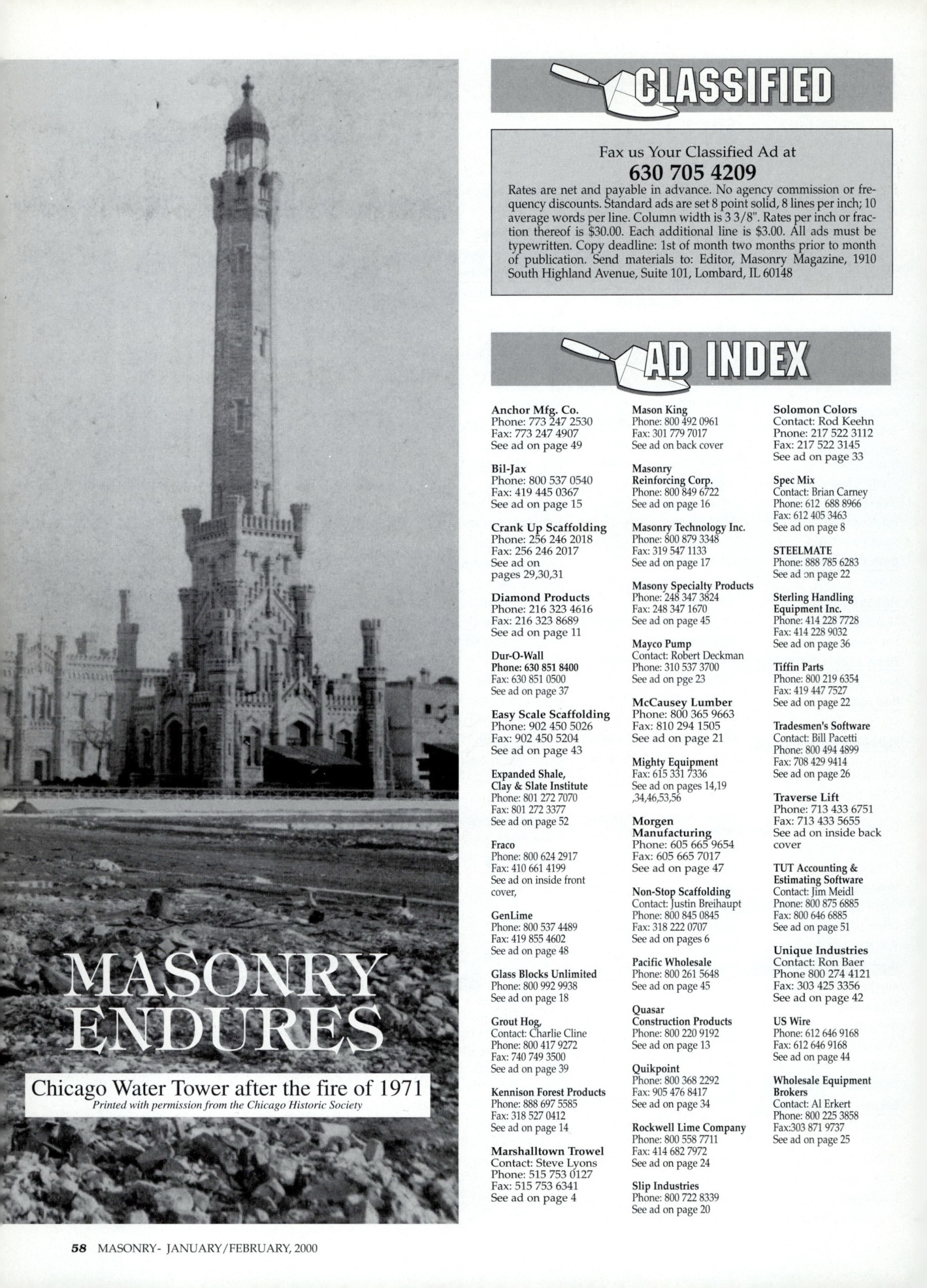 Masonry Magazine February 2000 Page. 58