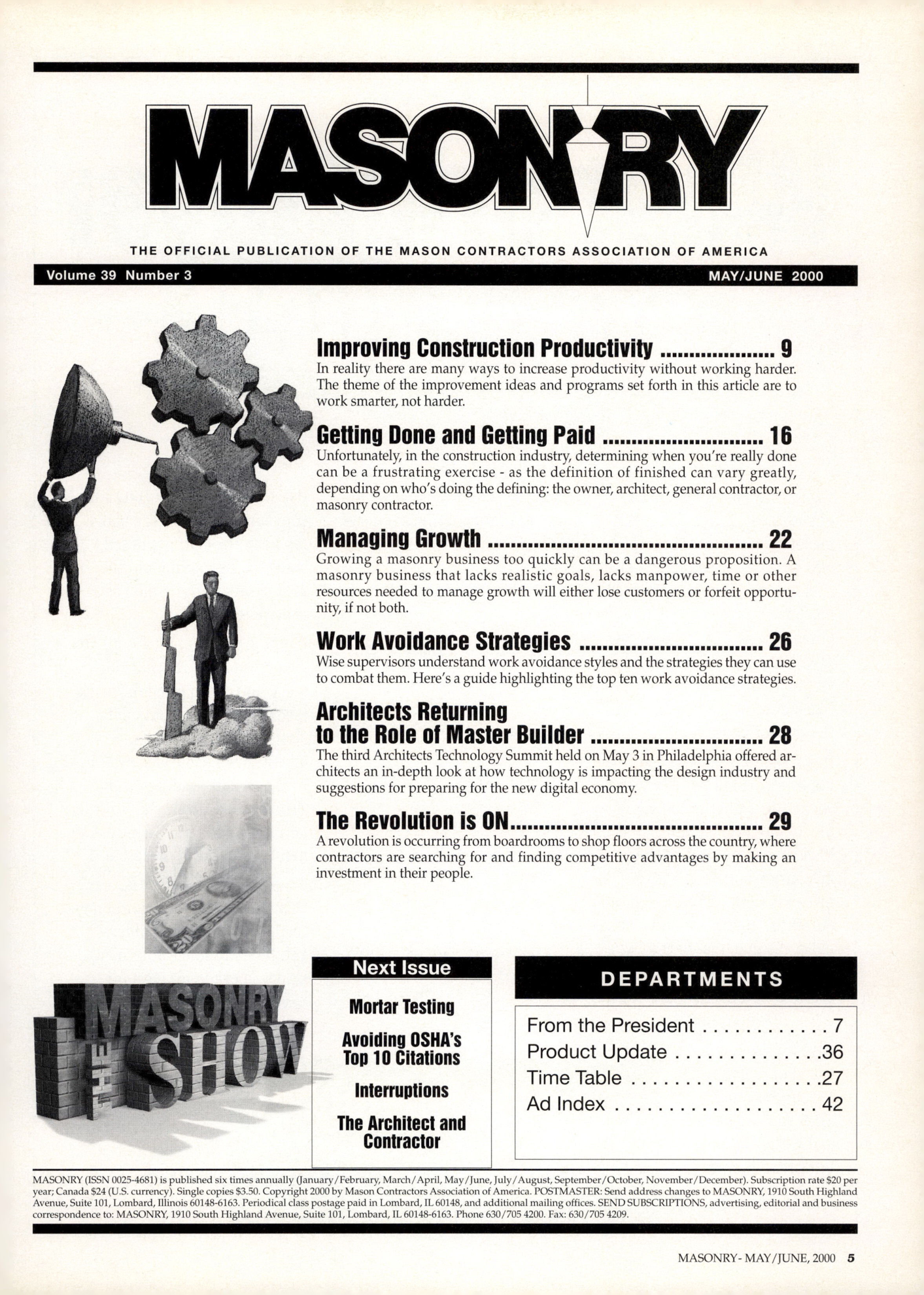Masonry Magazine June 2000 Page. 5