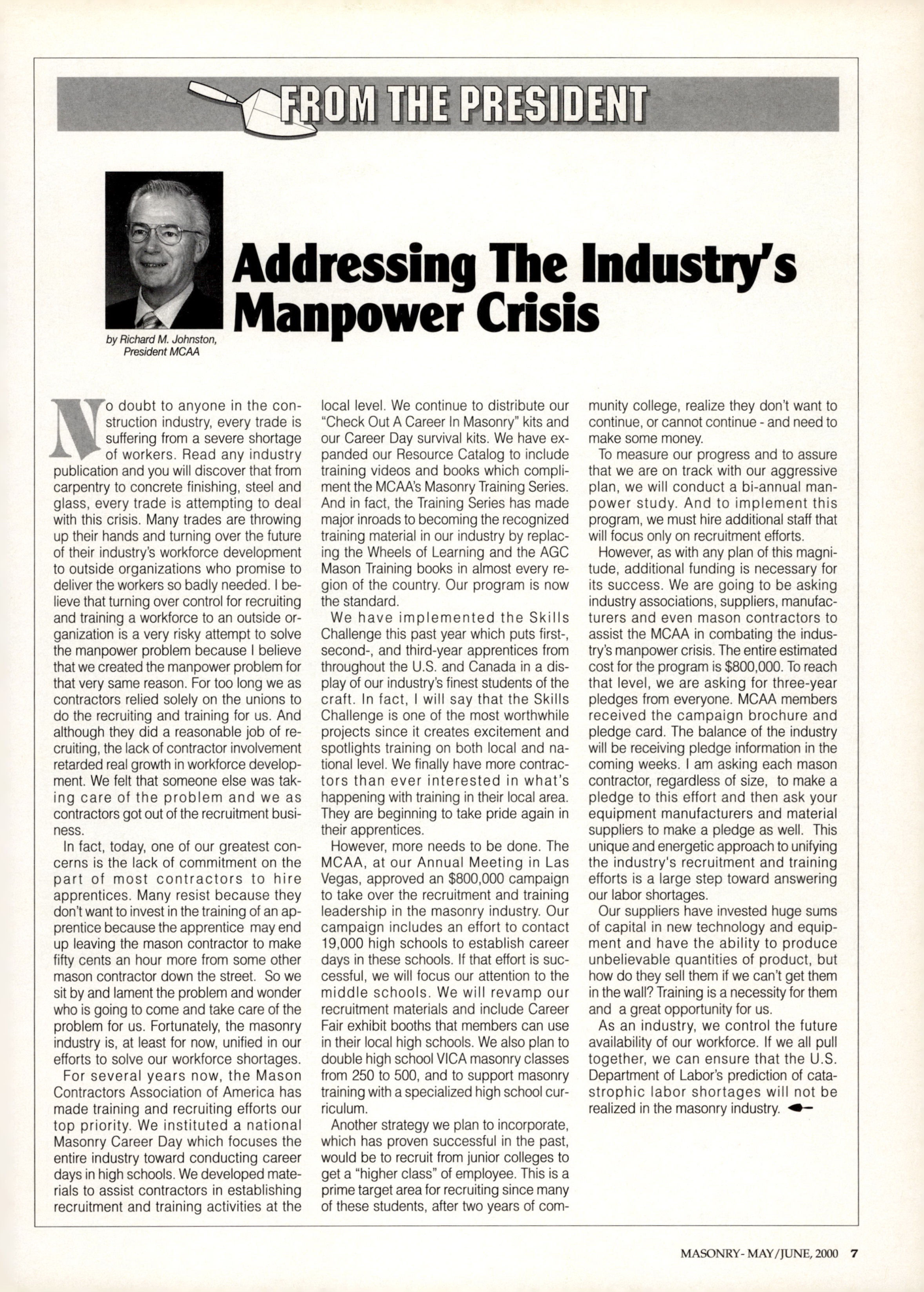 Masonry Magazine June 2000 Page. 7
