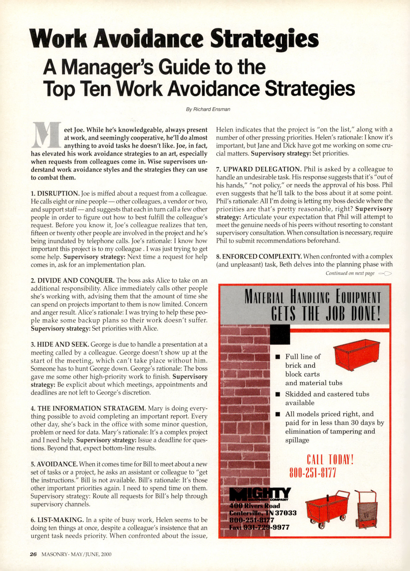 Masonry Magazine June 2000 Page. 26