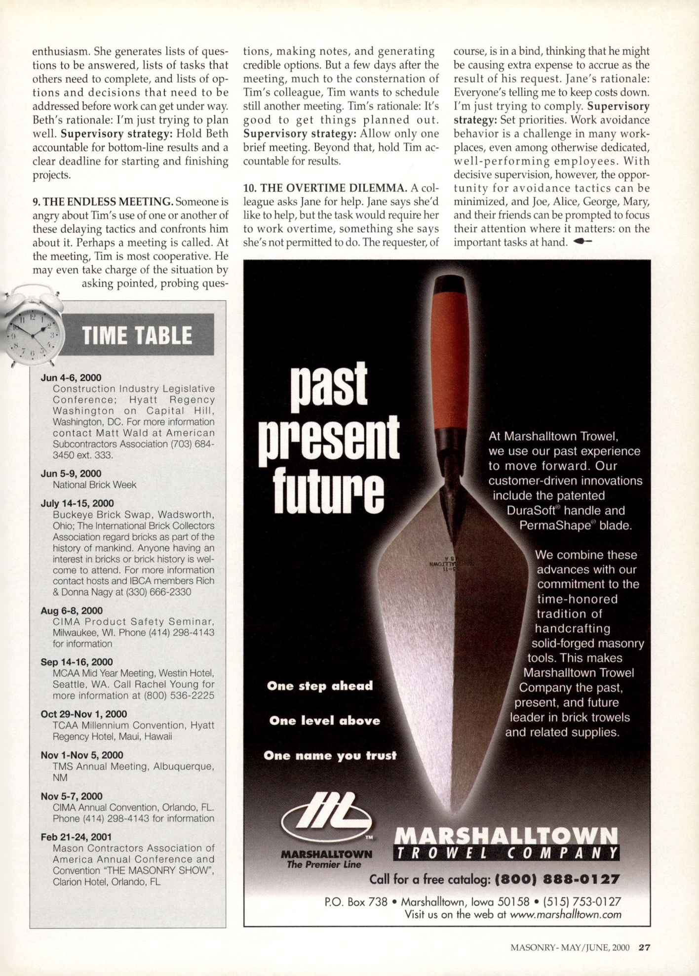 Masonry Magazine June 2000 Page. 27