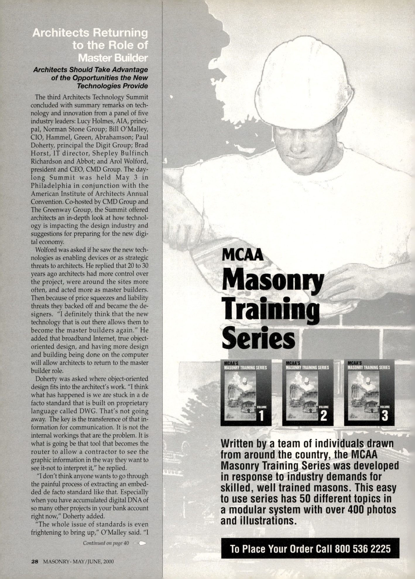 Masonry Magazine June 2000 Page. 28