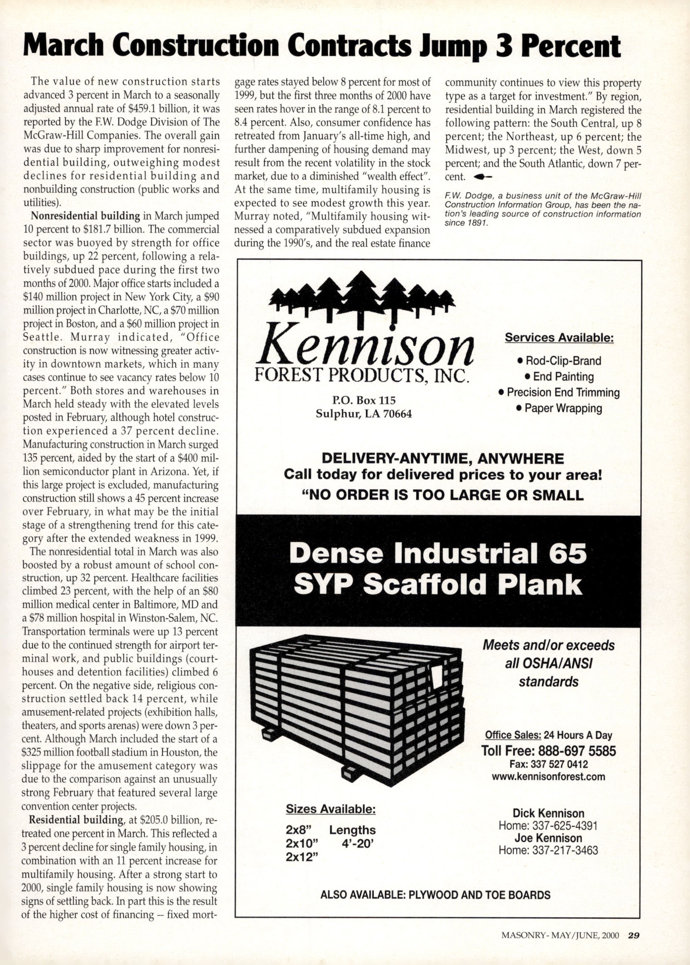 Masonry Magazine June 2000 Page. 29