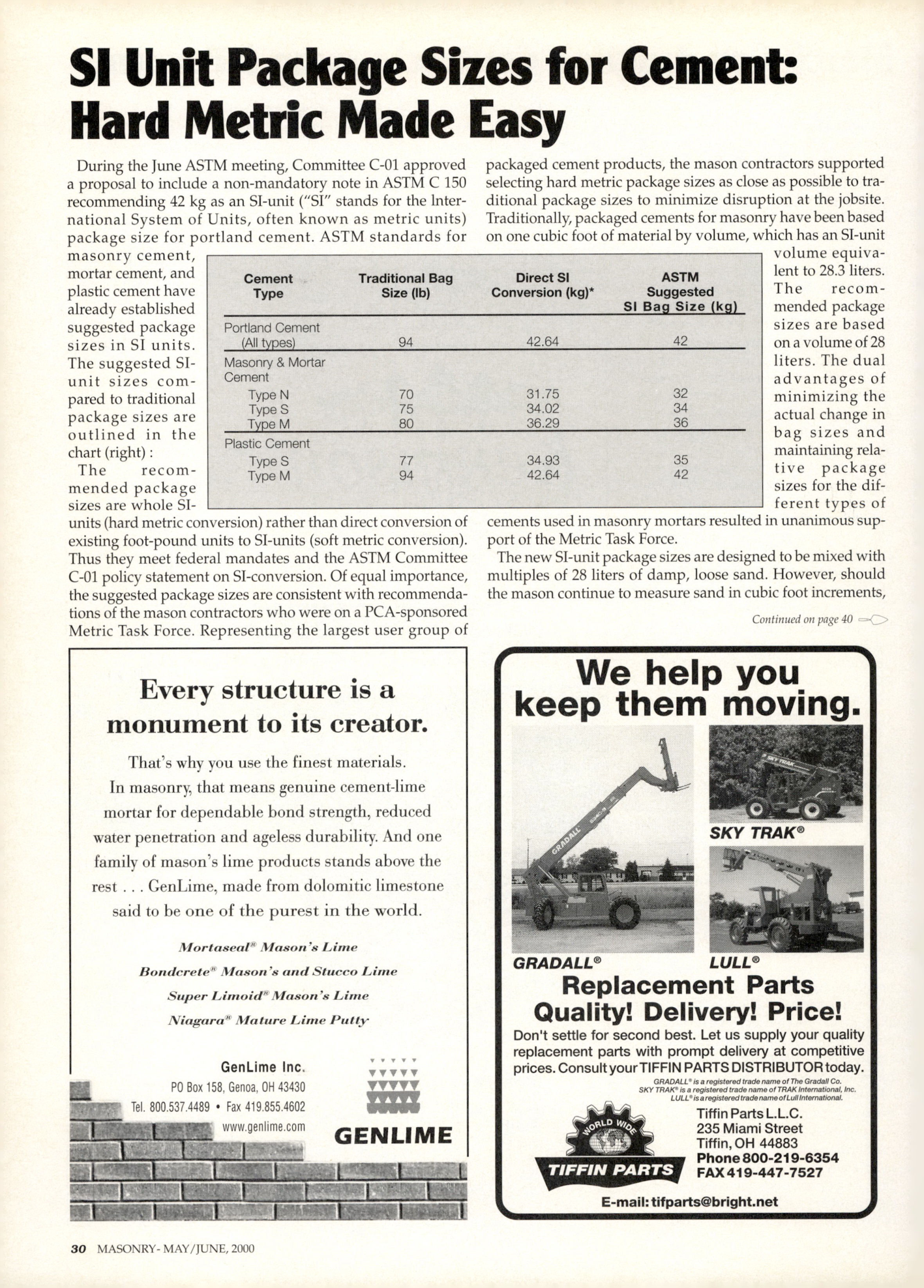 Masonry Magazine June 2000 Page. 30