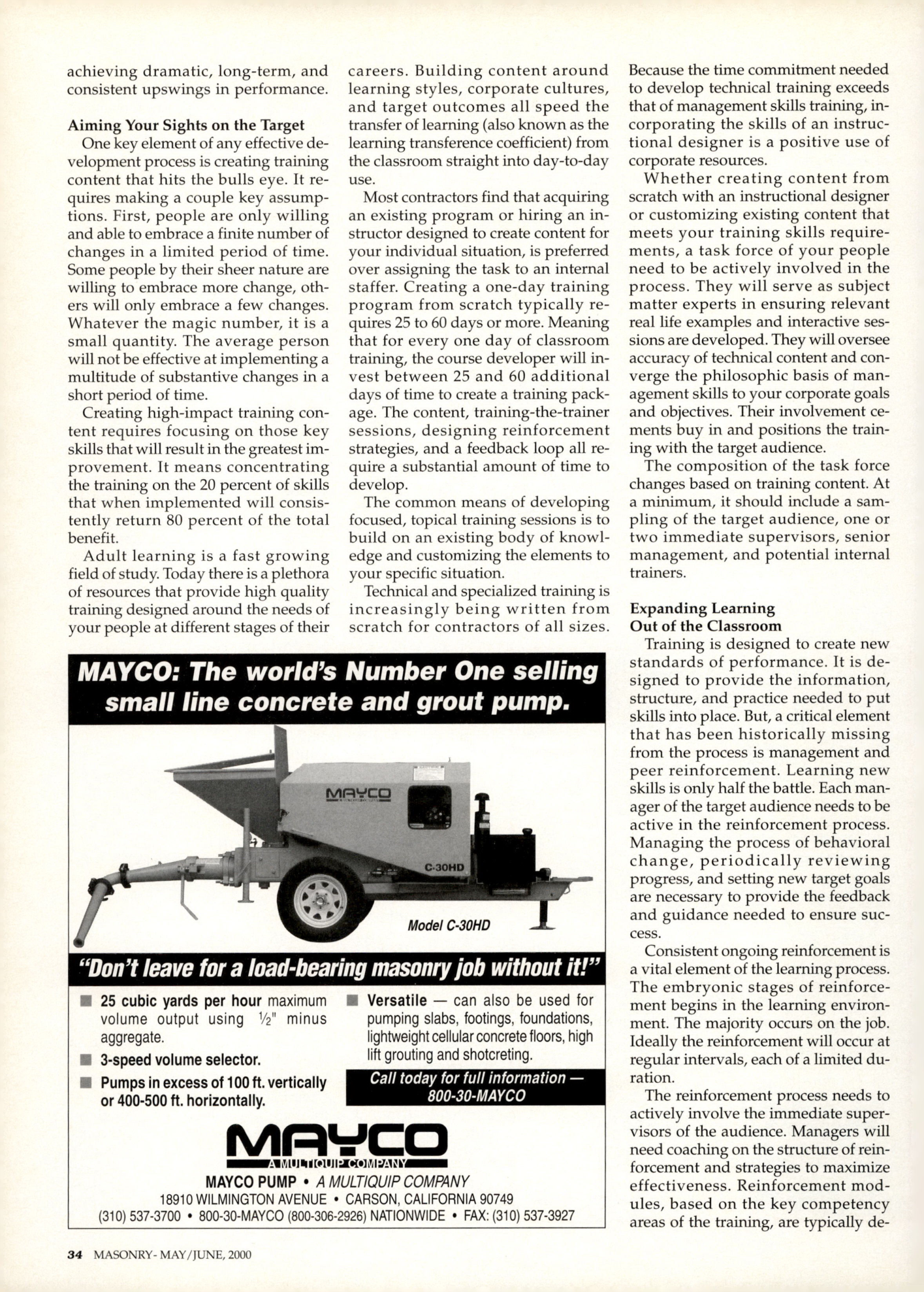 Masonry Magazine June 2000 Page. 34
