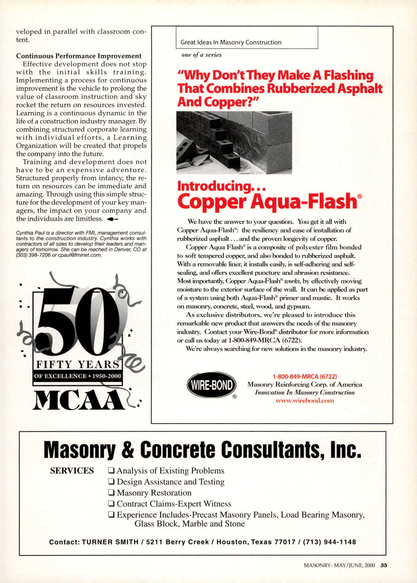 Masonry Magazine June 2000 Page. 35