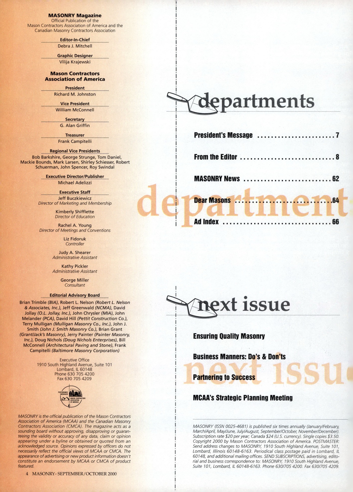 Masonry Magazine October 2000 Page. 4