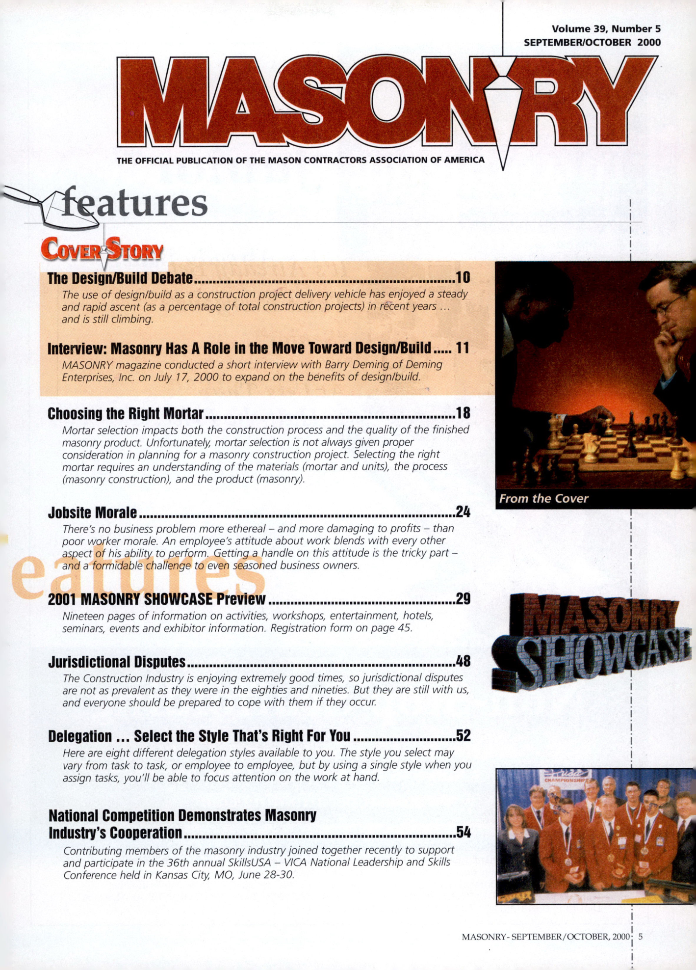 Masonry Magazine October 2000 Page. 5
