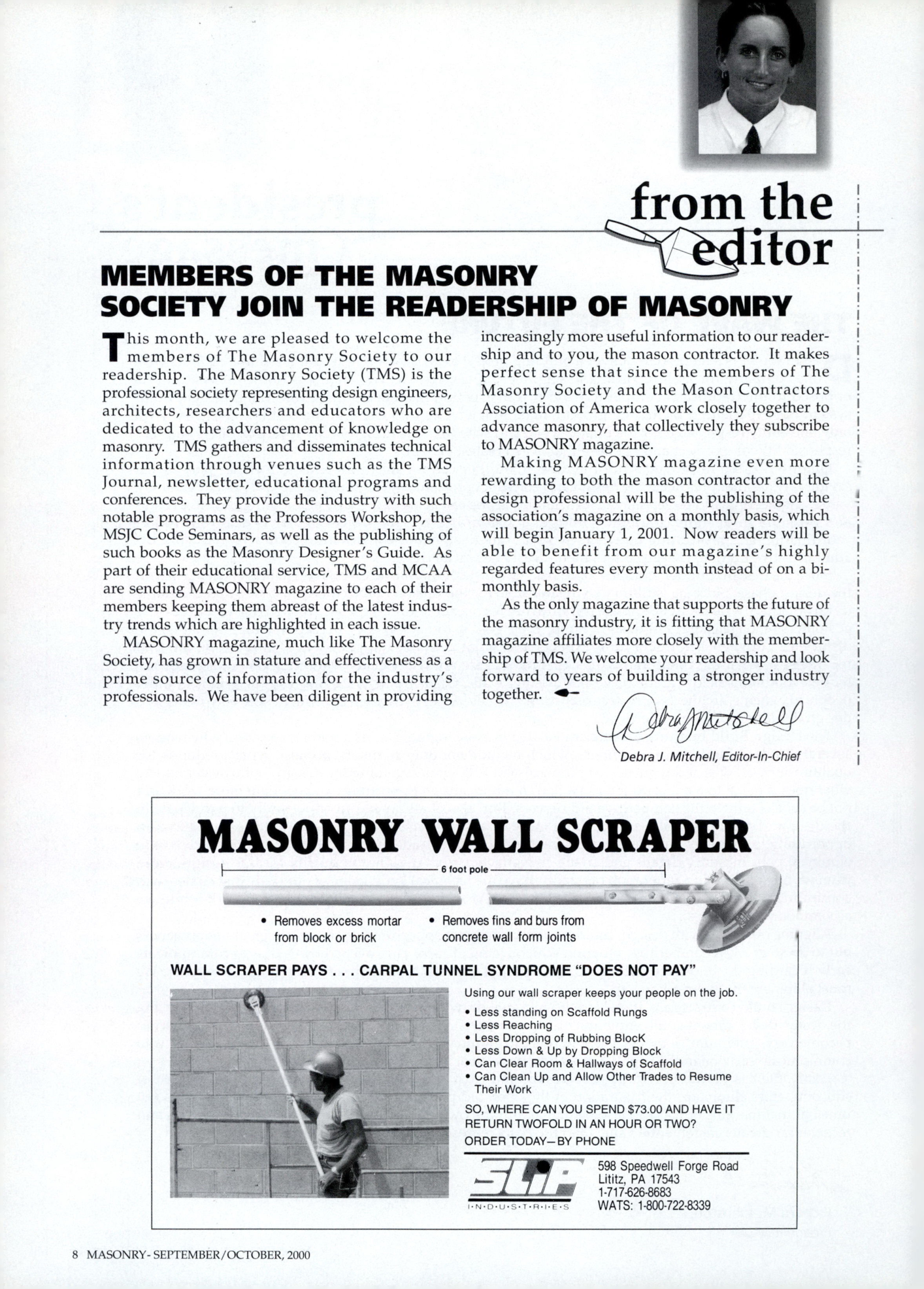 Masonry Magazine October 2000 Page. 8