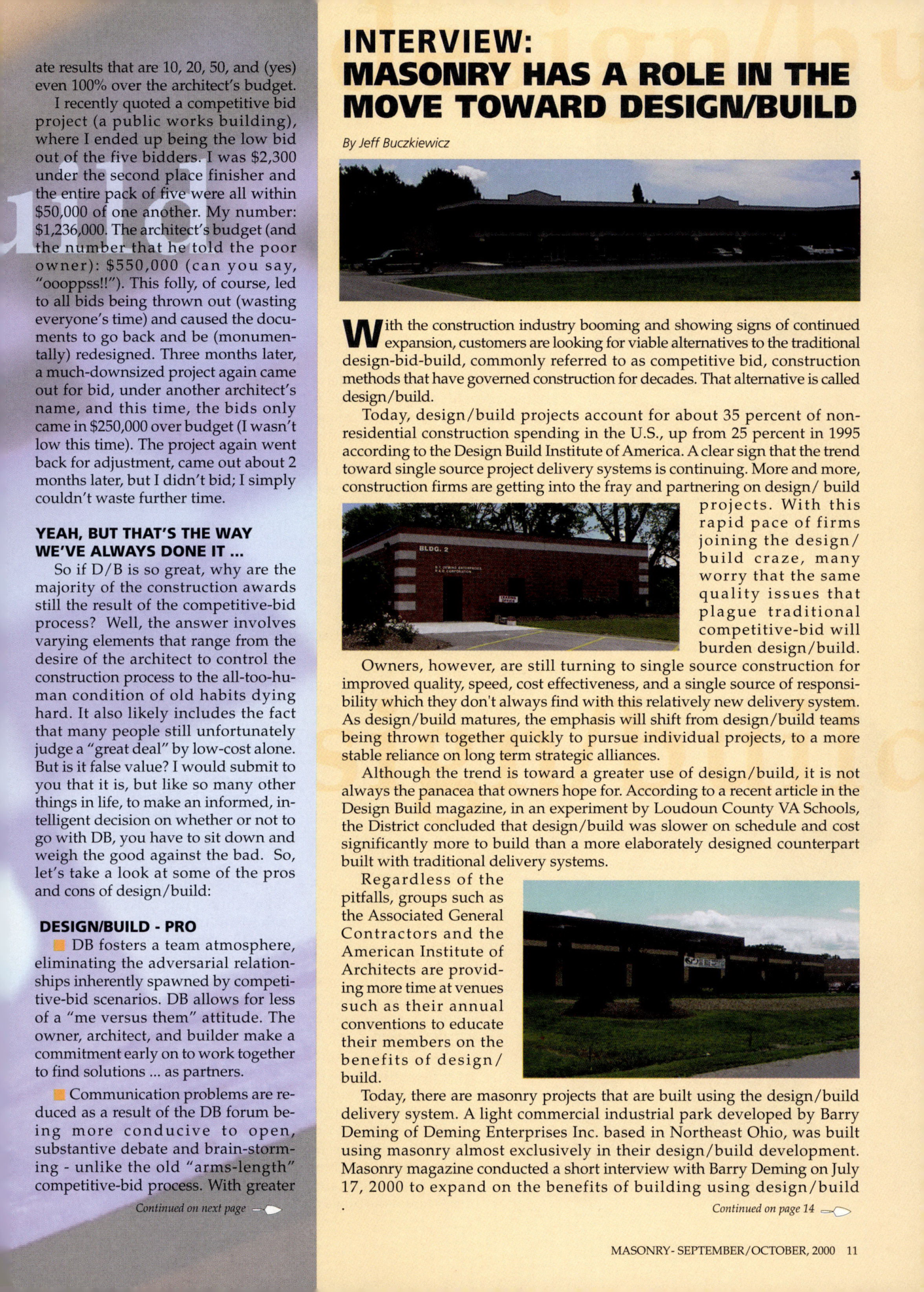 Masonry Magazine October 2000 Page. 11