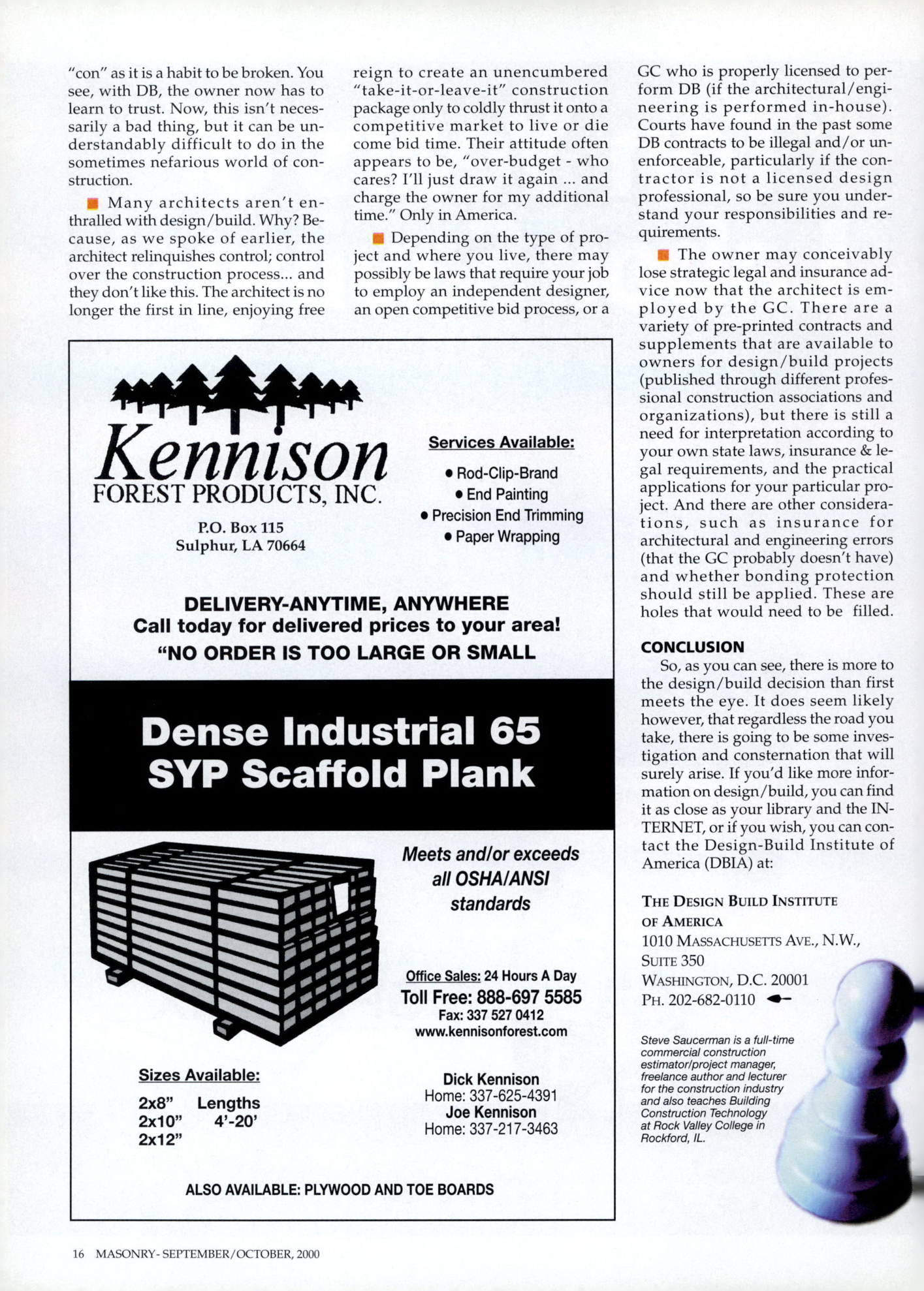 Masonry Magazine October 2000 Page. 16