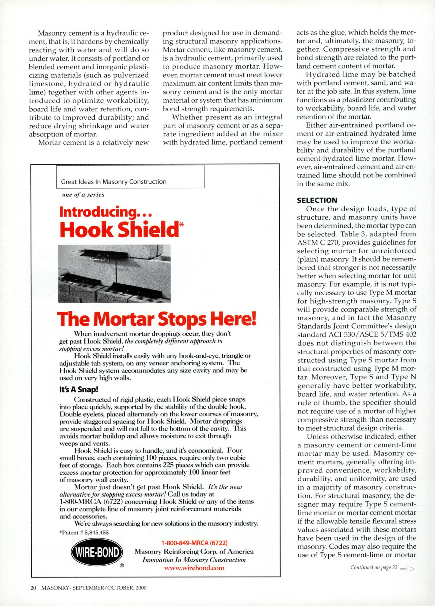 Masonry Magazine October 2000 Page. 20