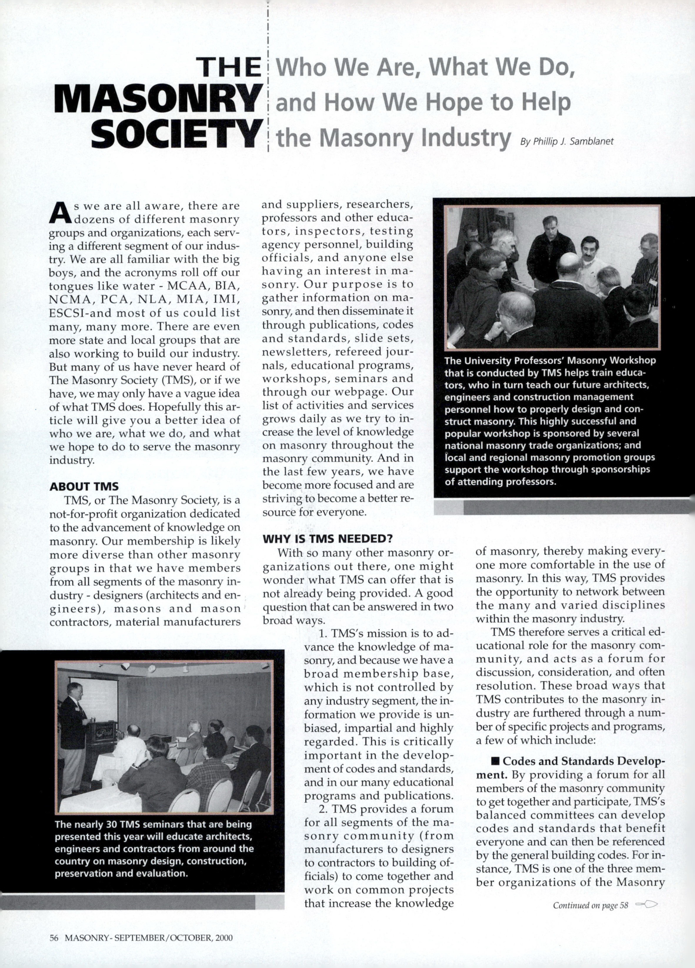 Masonry Magazine October 2000 Page. 56