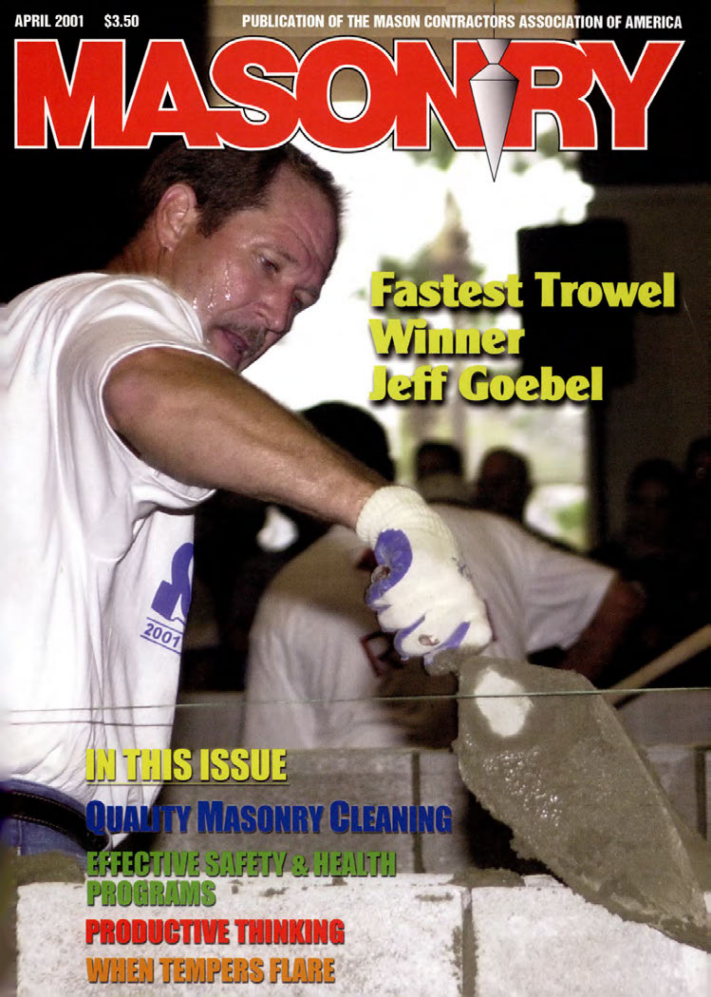 Masonry Magazine April 2001 Page. 1