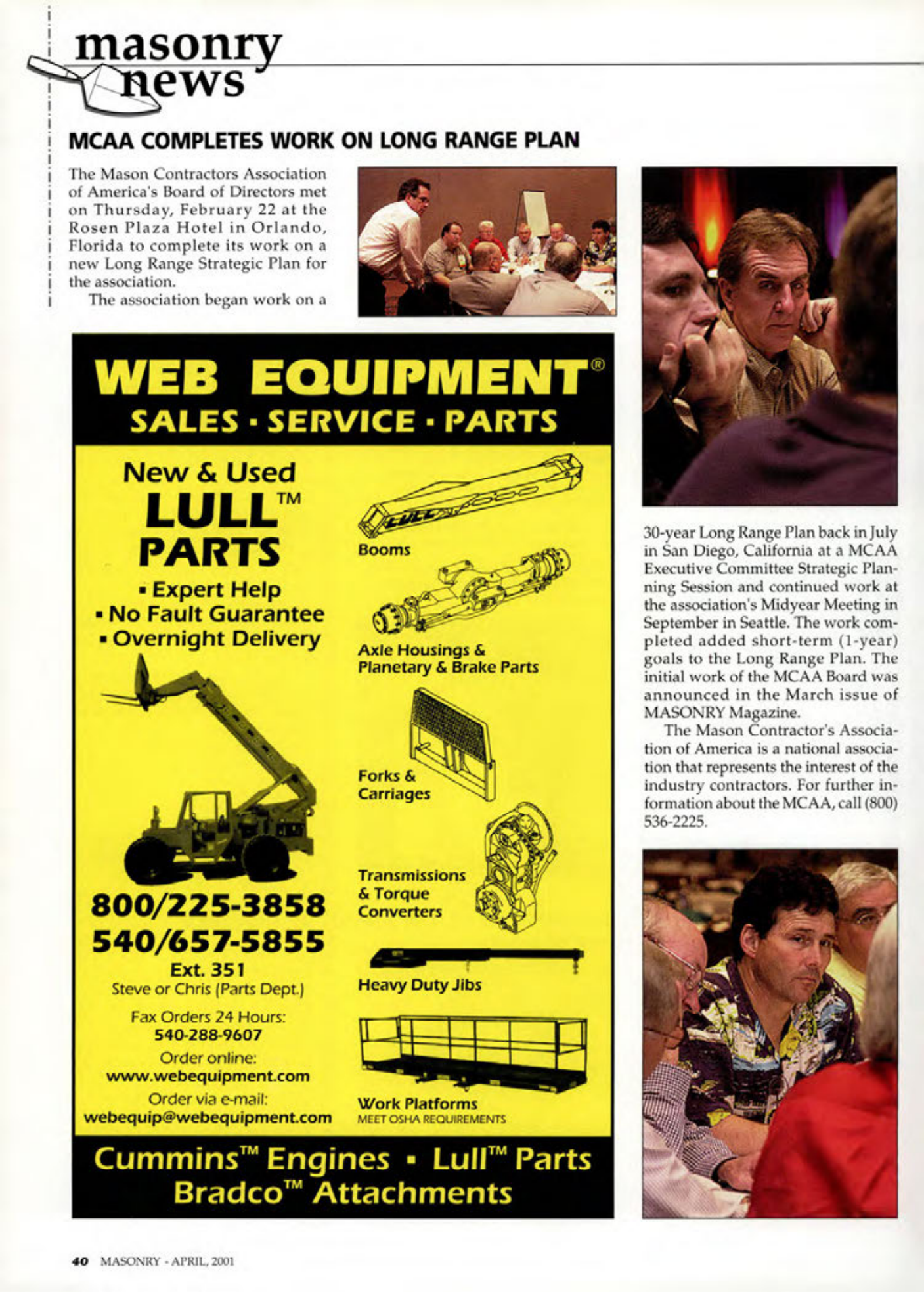 Masonry Magazine April 2001 Page. 40