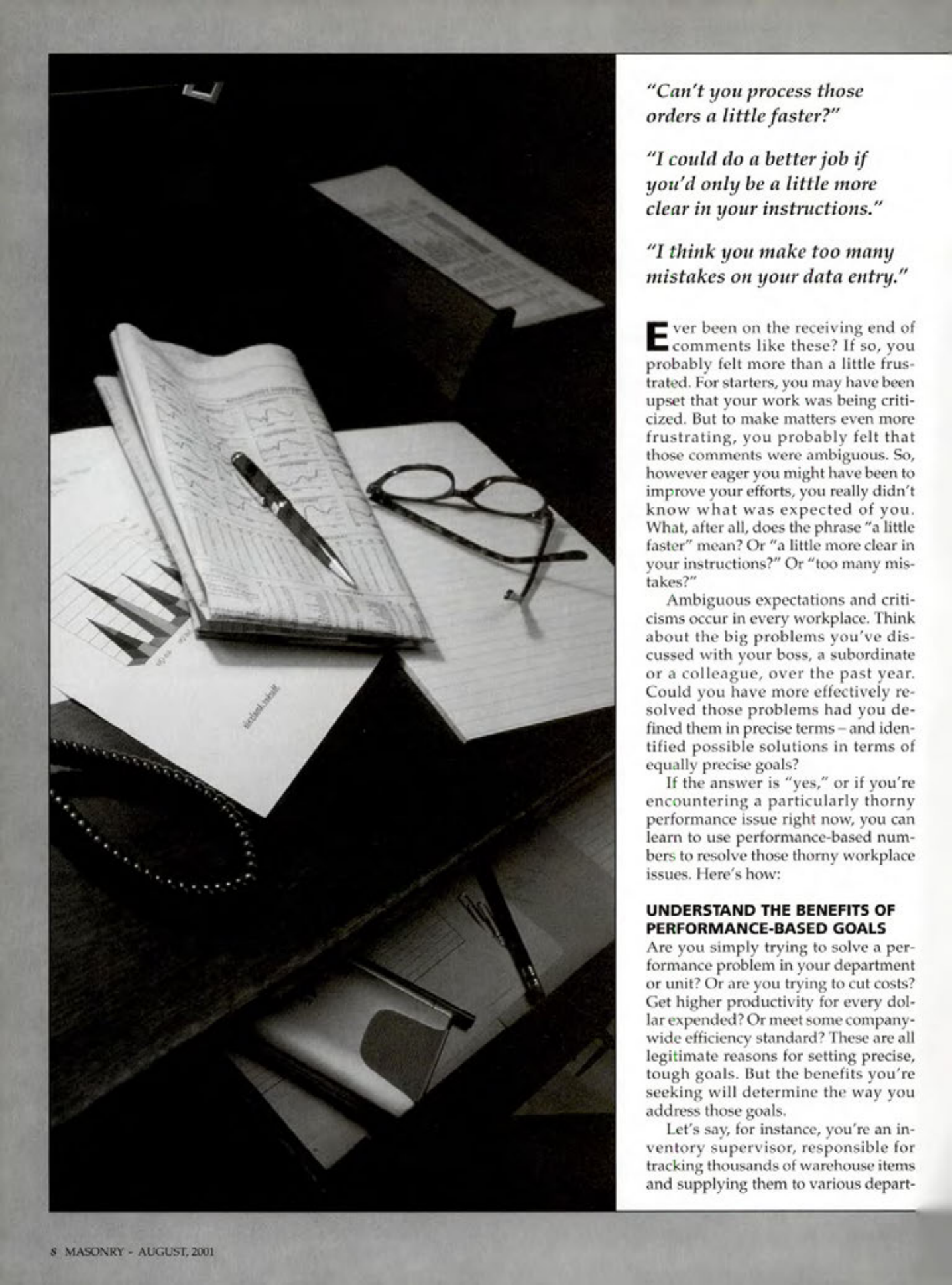 Masonry Magazine August 2001 Page. 8