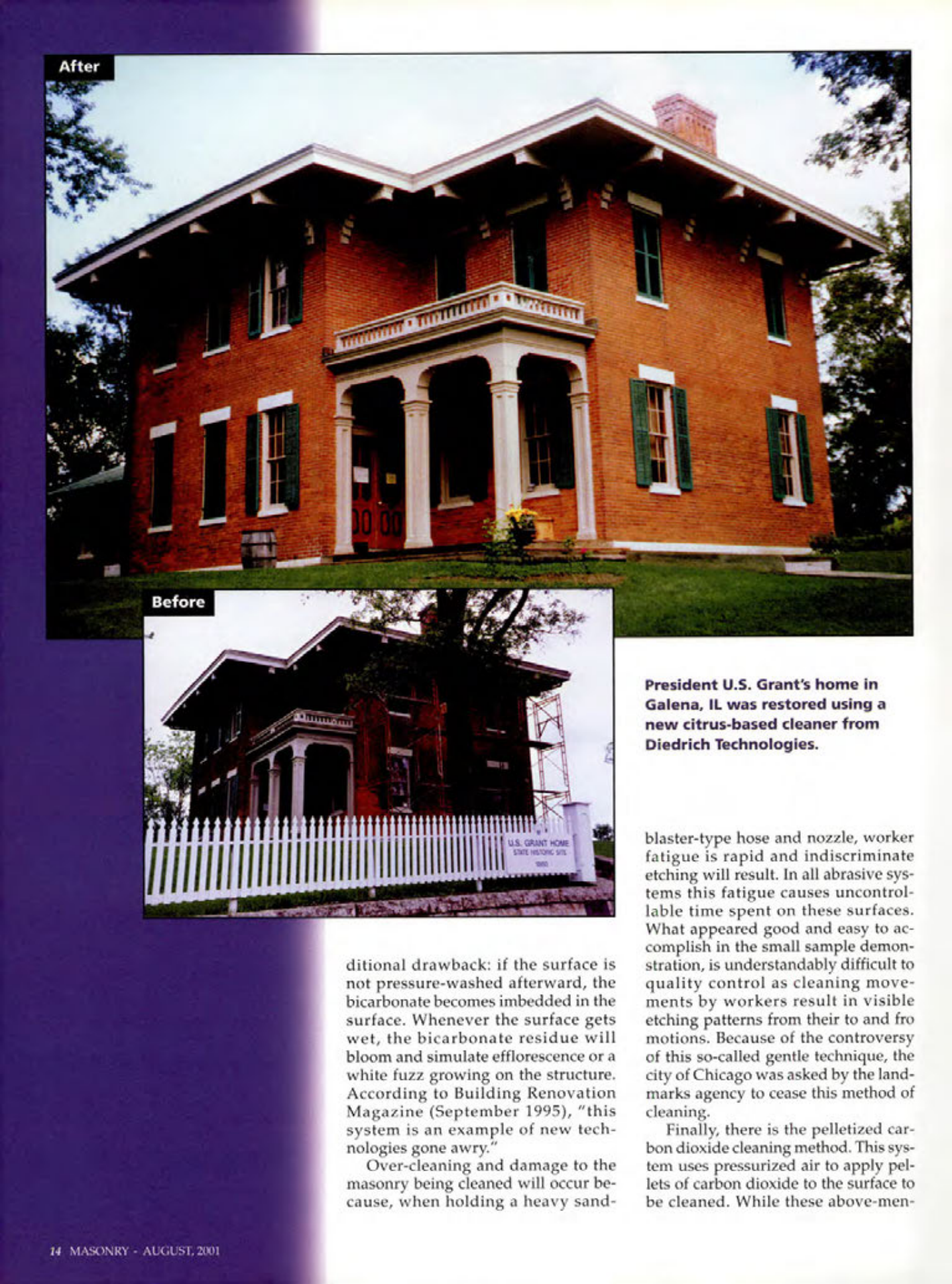 Masonry Magazine August 2001 Page. 14