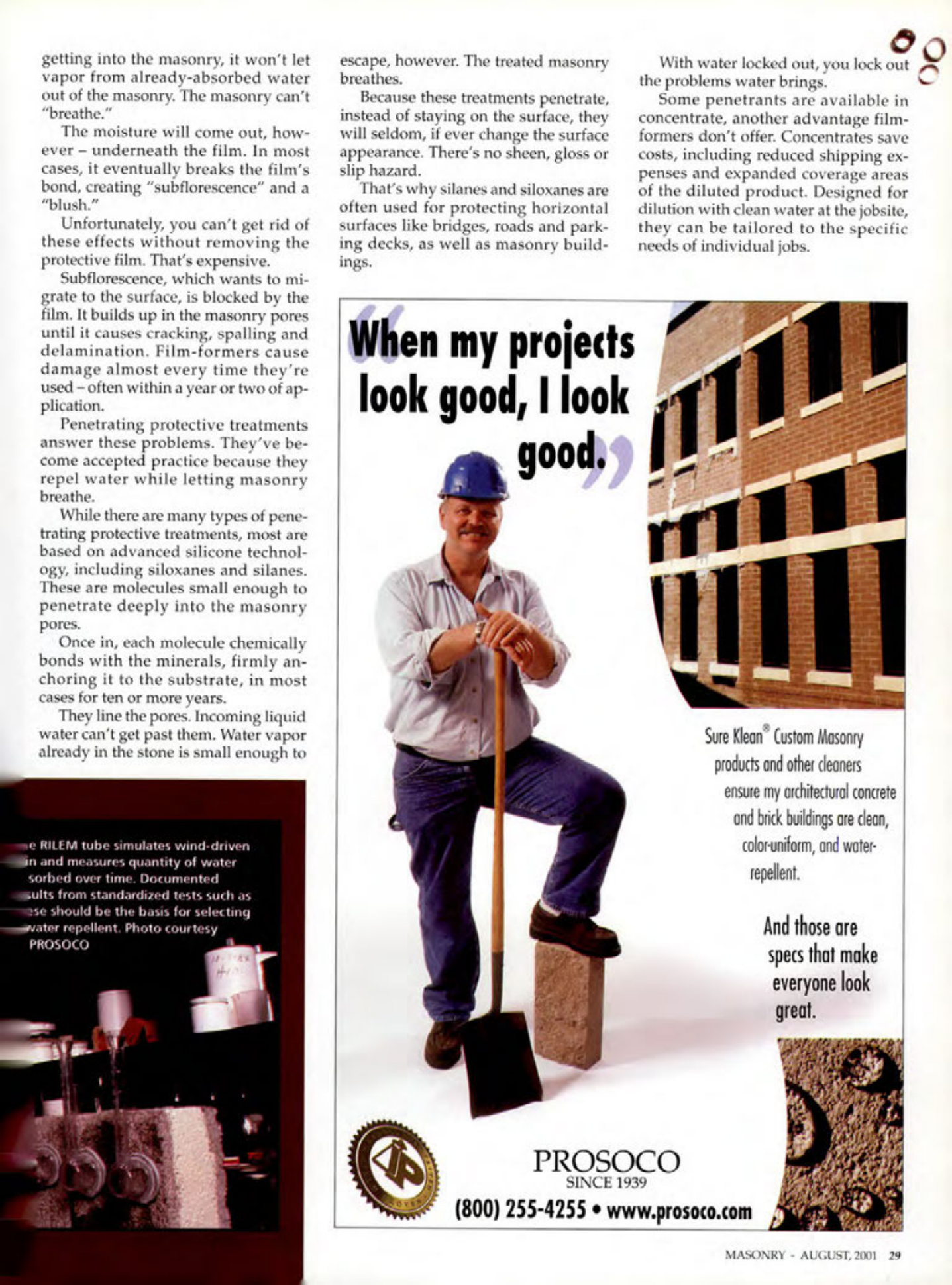 Masonry Magazine August 2001 Page. 29