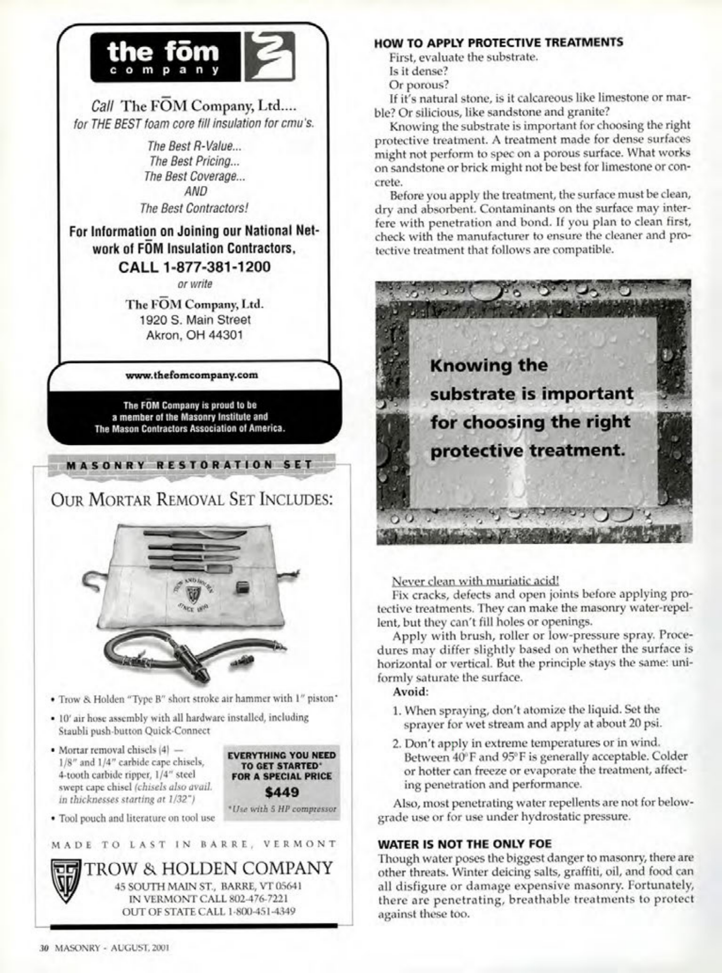 Masonry Magazine August 2001 Page. 30