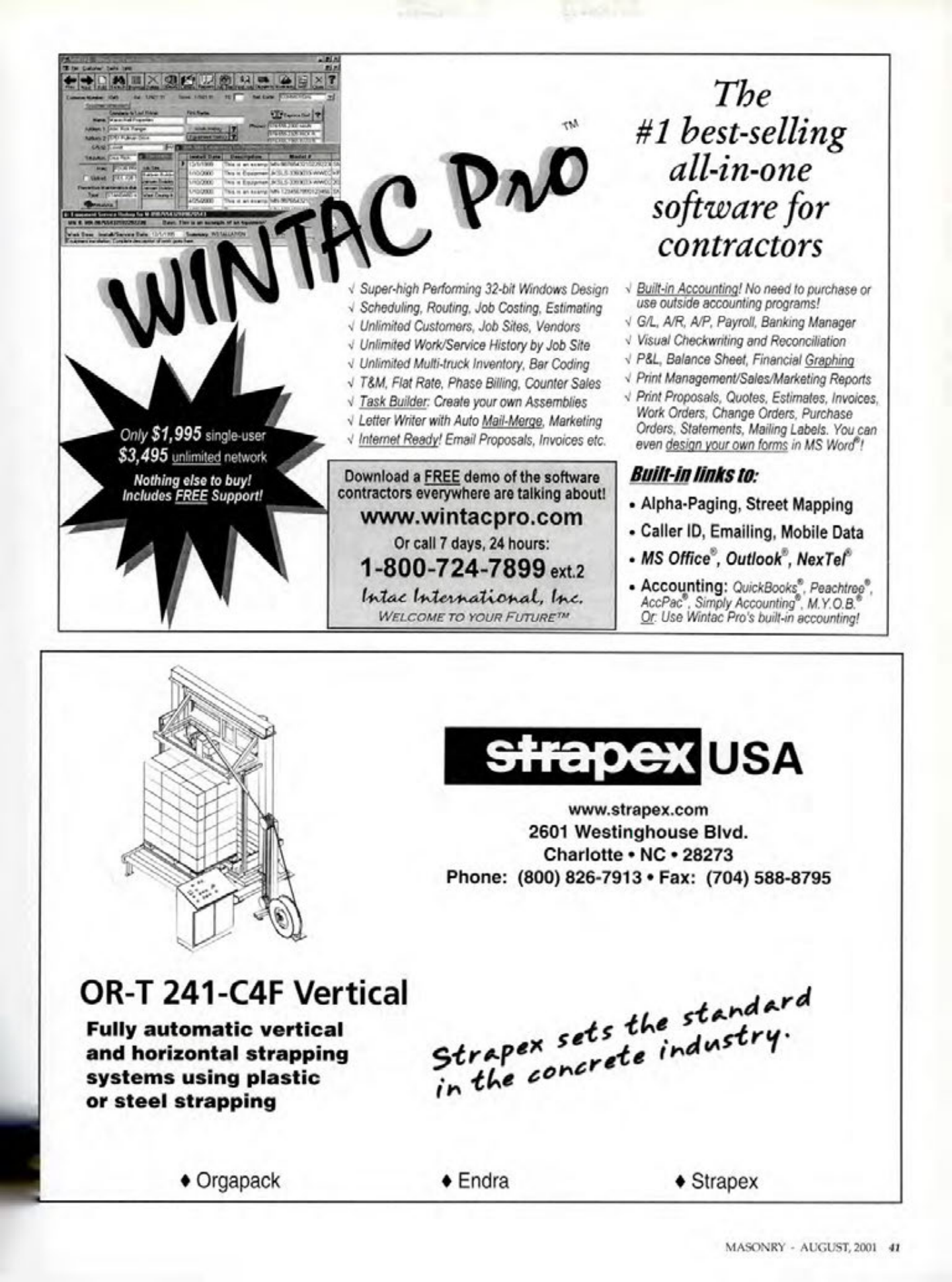 Masonry Magazine August 2001 Page. 41