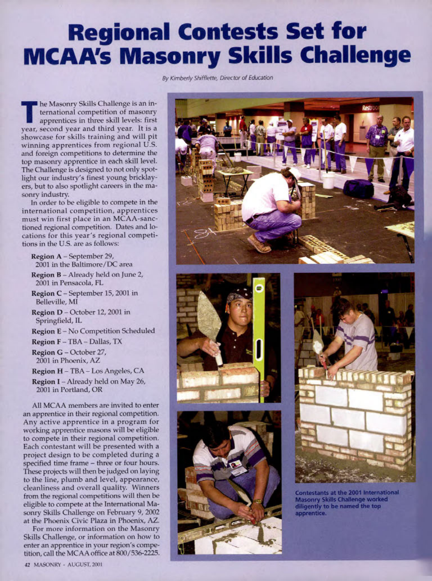 Masonry Magazine August 2001 Page. 42