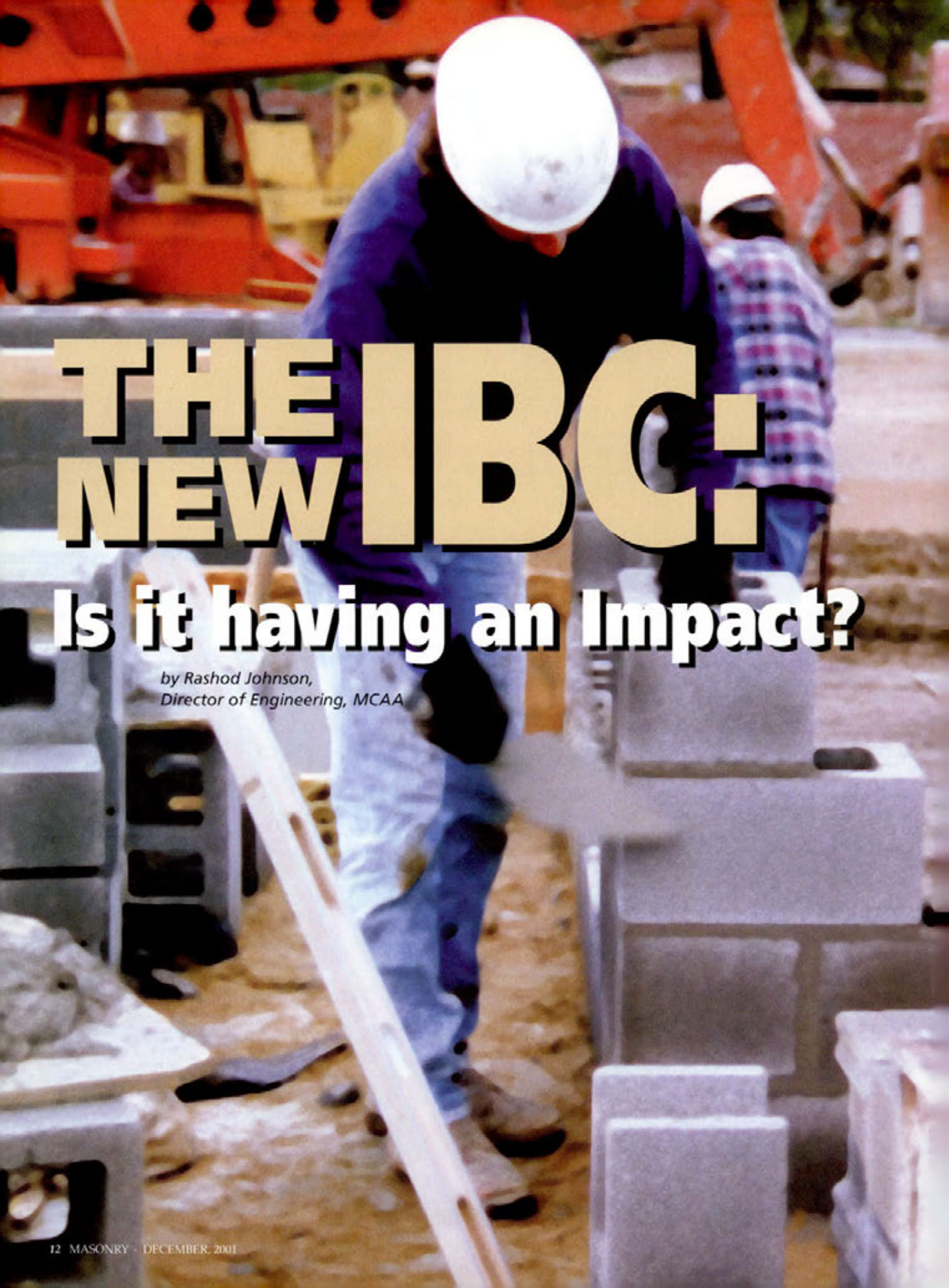 Masonry Magazine December 2001 Page. 12