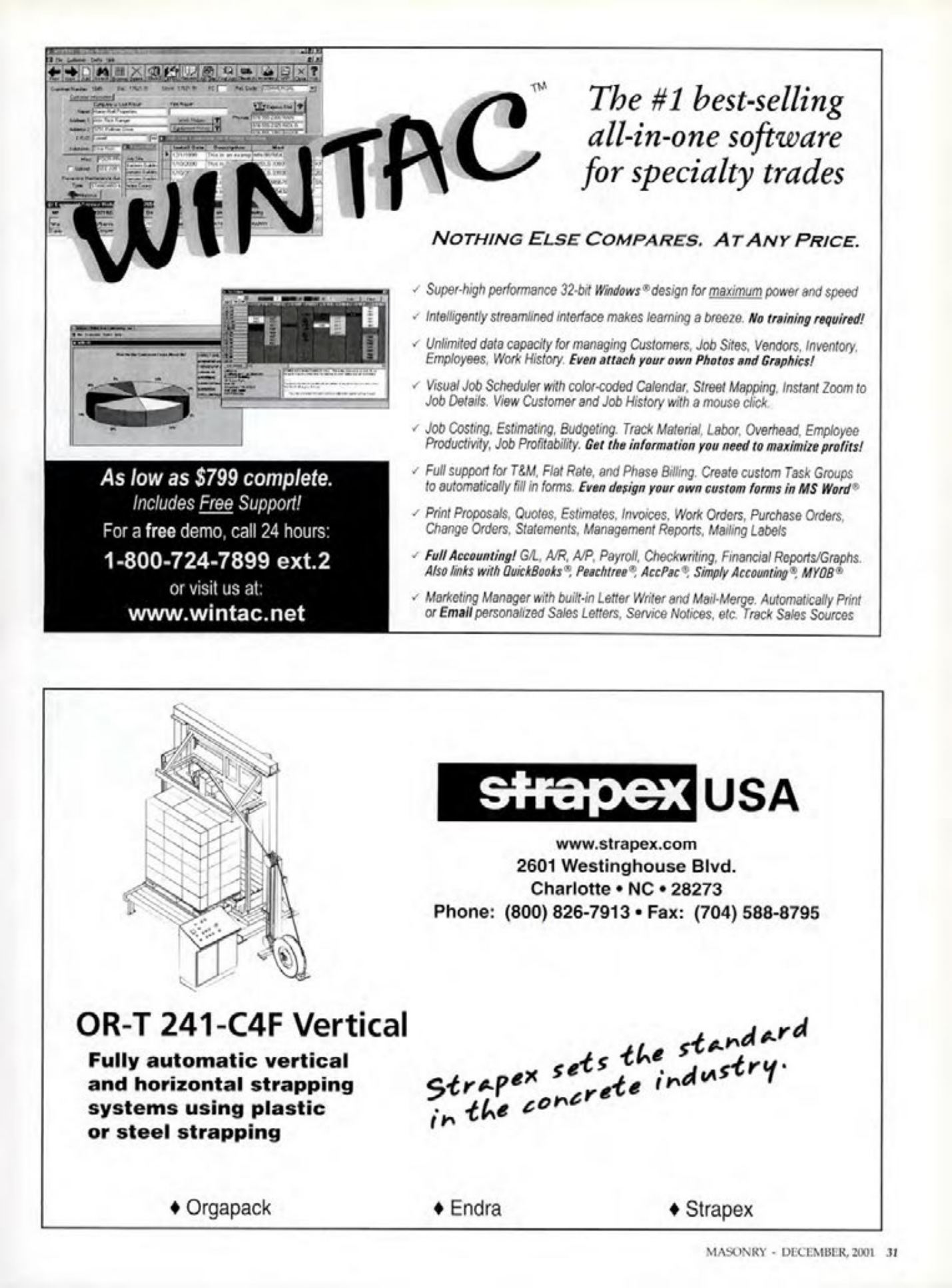 Masonry Magazine December 2001 Page. 31