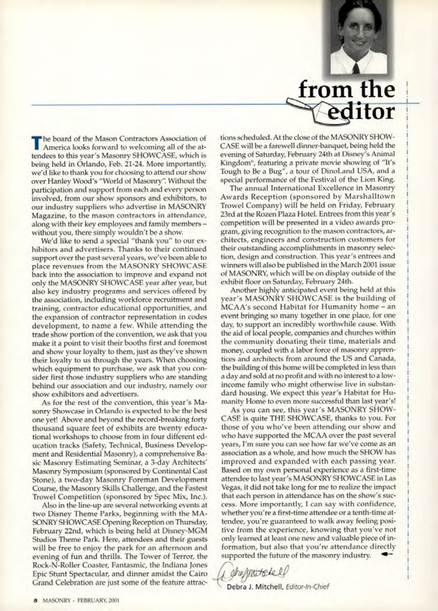 Masonry Magazine February 2001 Page. 8