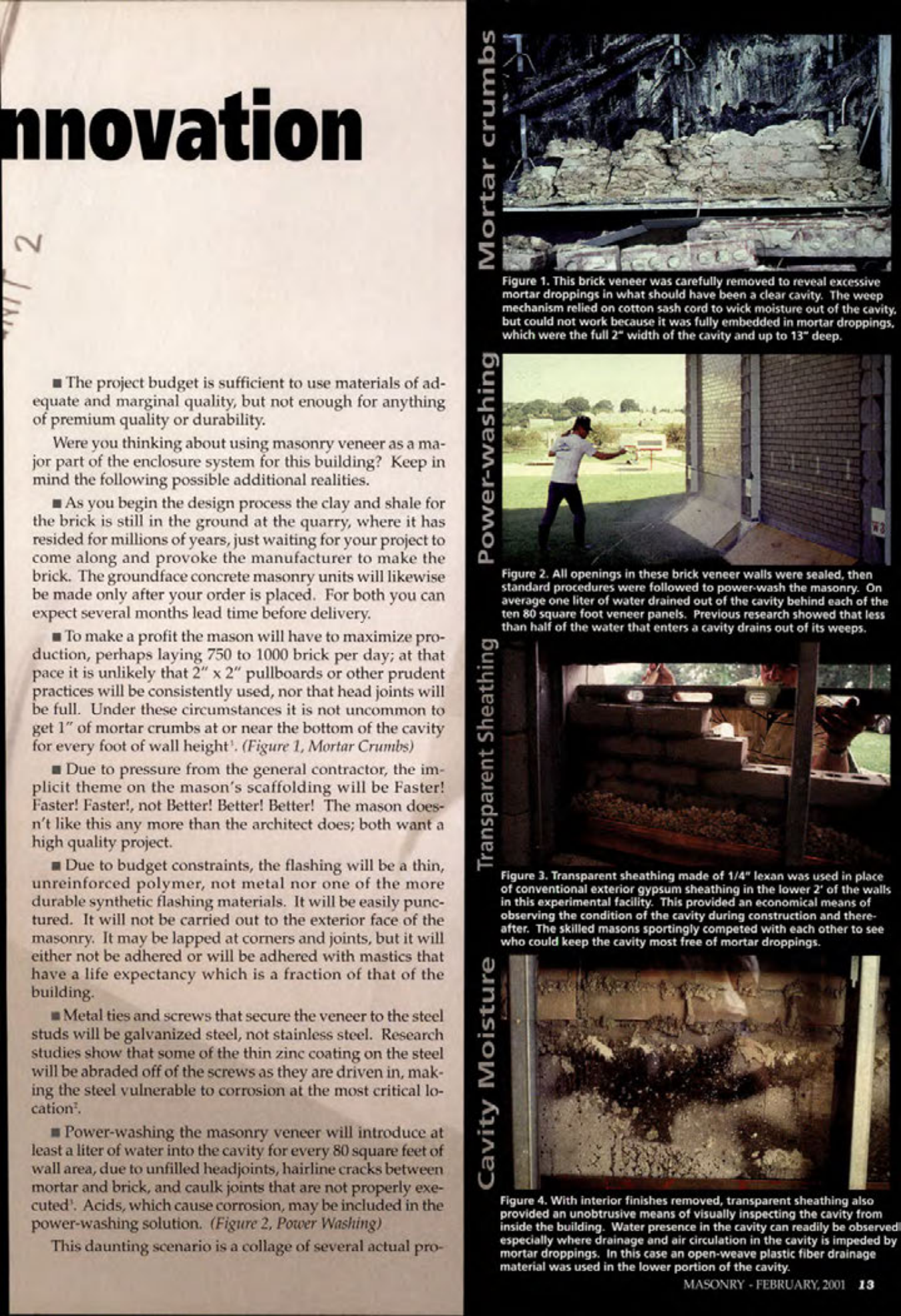 Masonry Magazine February 2001 Page. 13