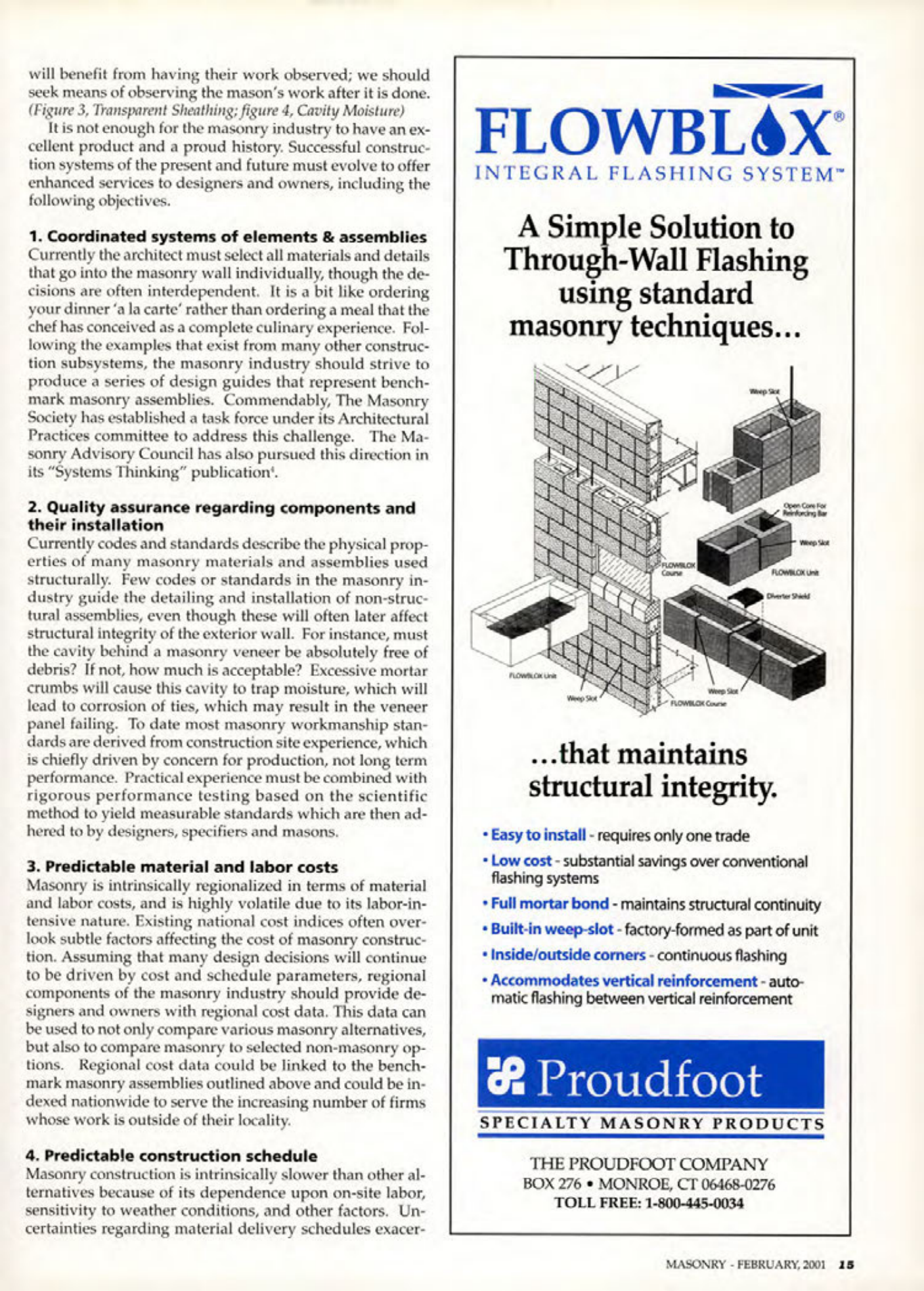 Masonry Magazine February 2001 Page. 15
