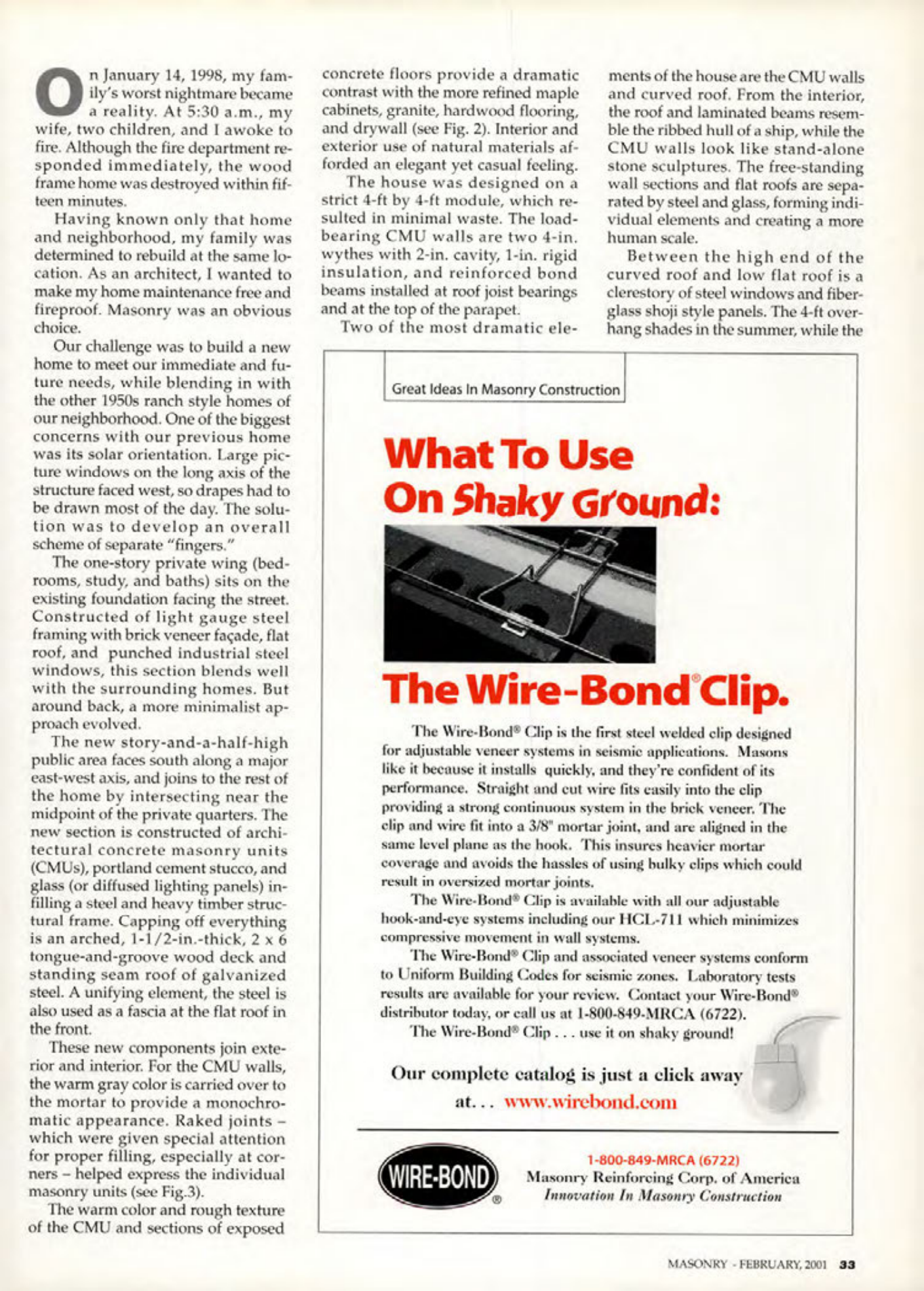 Masonry Magazine February 2001 Page. 33