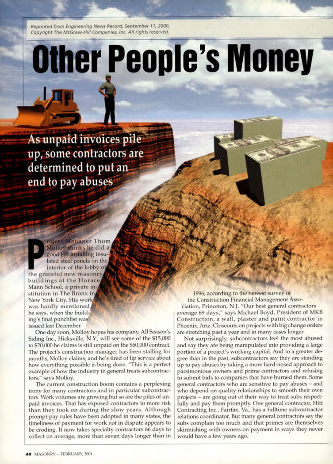 Masonry Magazine February 2001 Page. 40