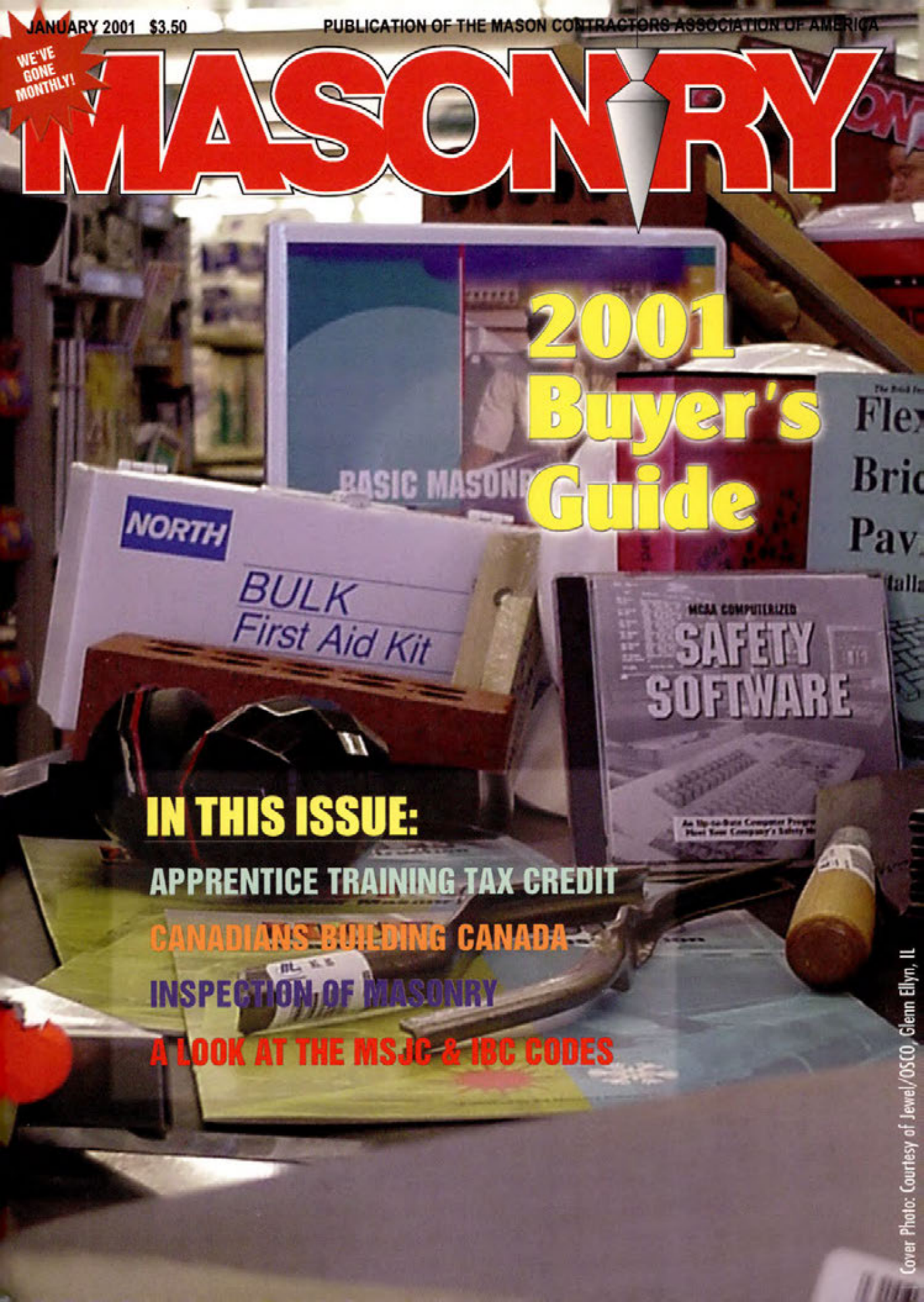 Masonry Magazine January 2001 Page. 1