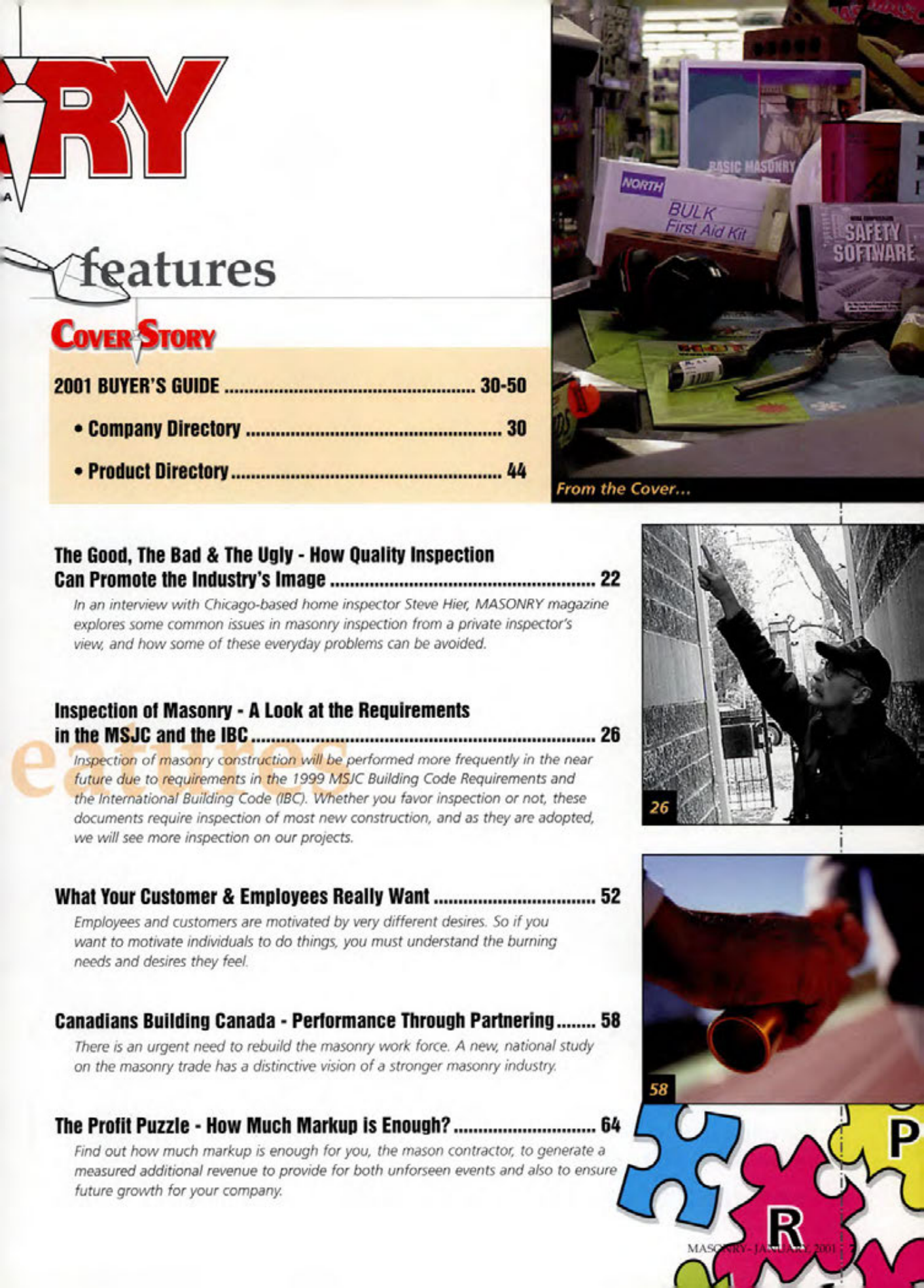 Masonry Magazine January 2001 Page. 7